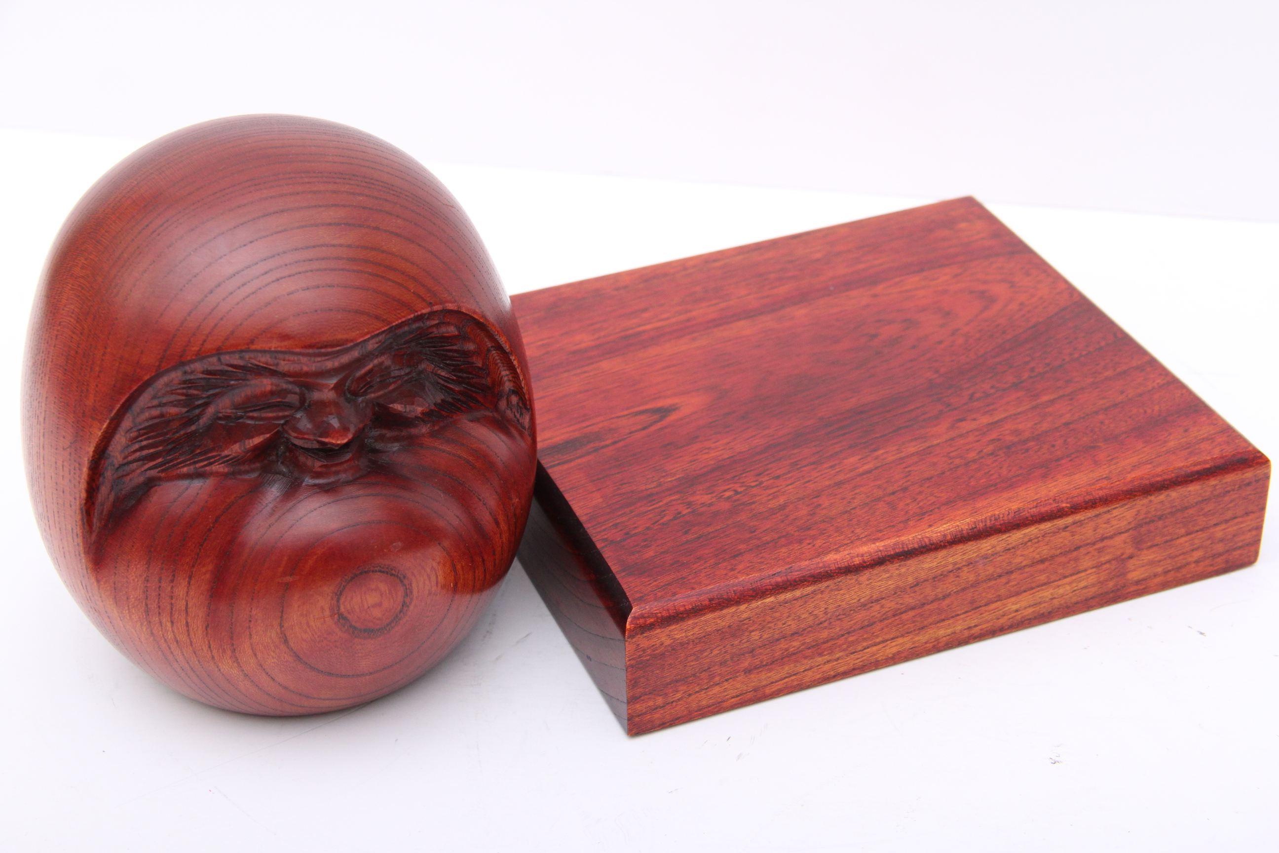 1954 Wooden Japanese Daruma Sculpture