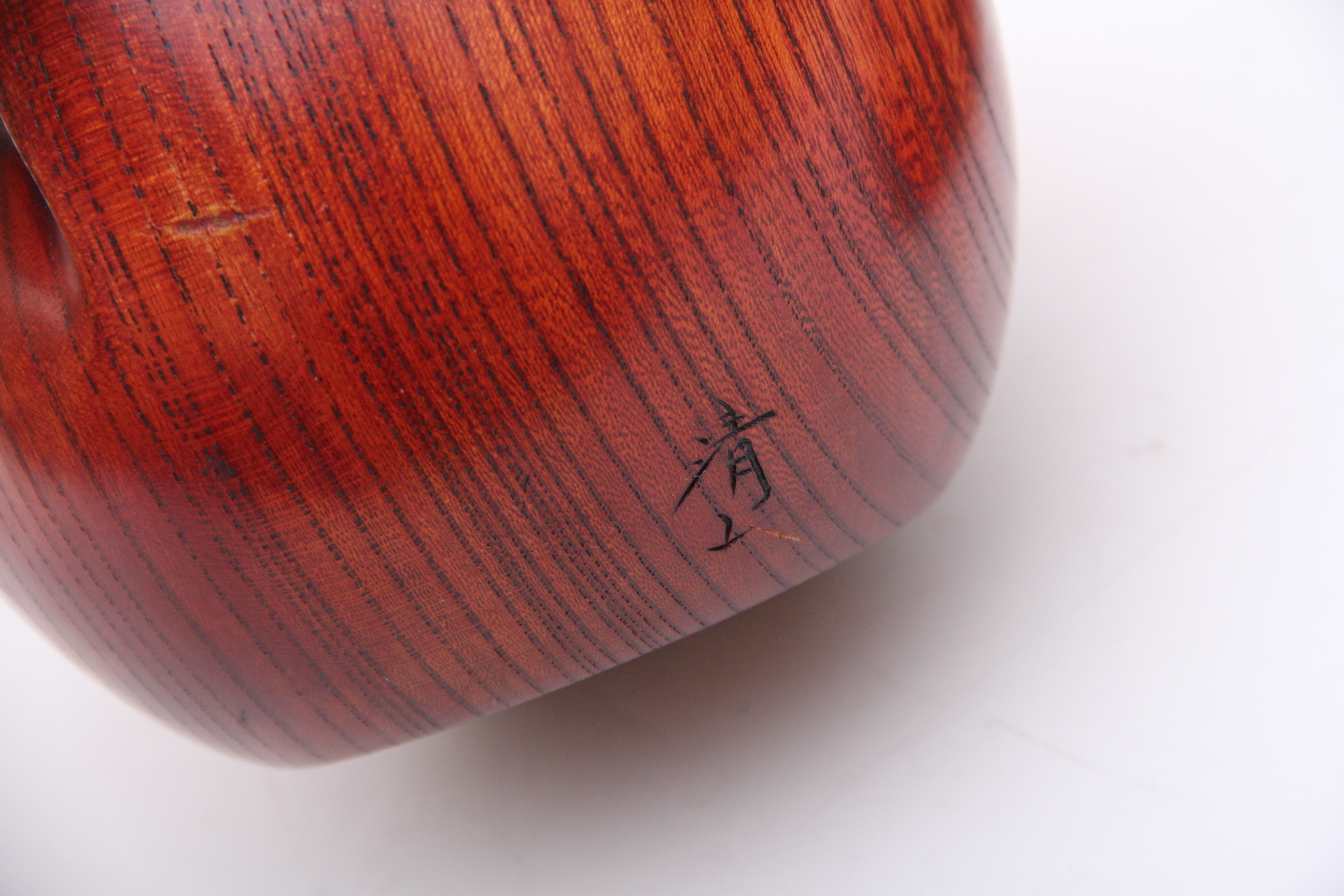 1954 Wooden Japanese Daruma Sculpture