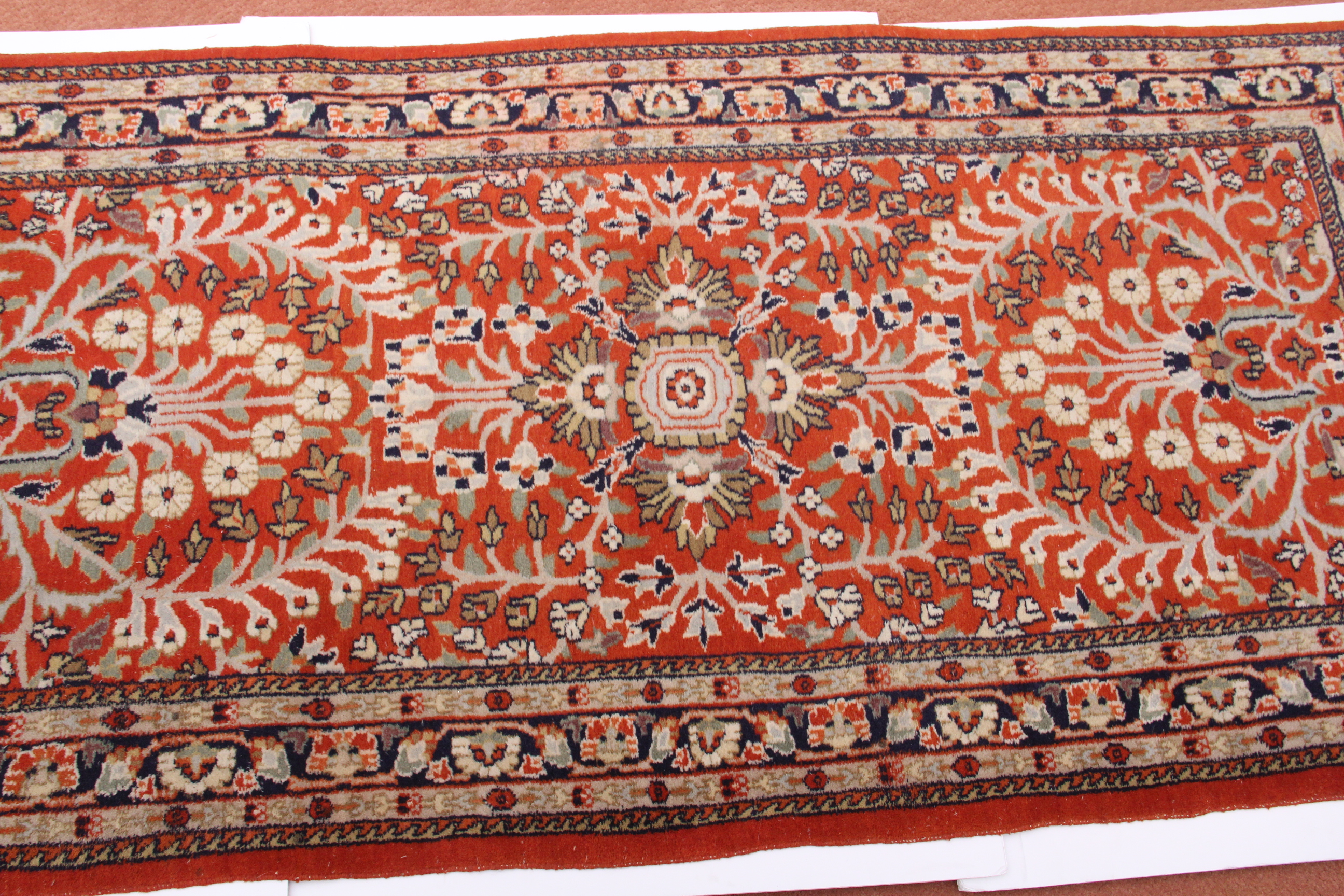 Vintage Hand Knotted Persian Sarouk Rug