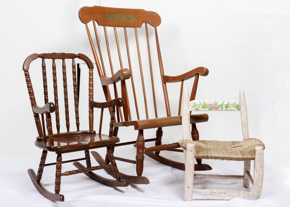 Set Of Adult and Children Rockers