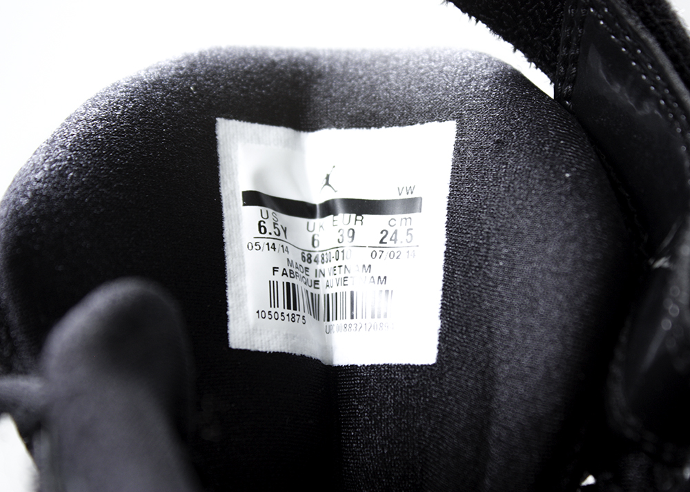 Nike Jordan BCT Black Size 6.5 Youth Basketball Shoes