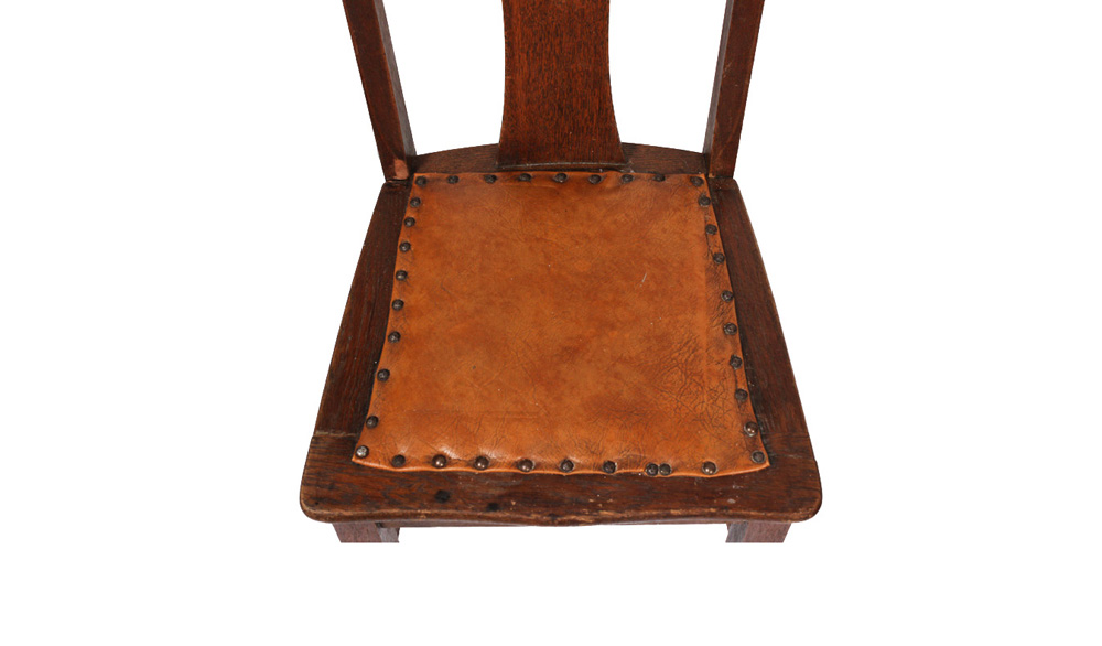 Pair of Upholstered Vinyl Chairs and Ottoman