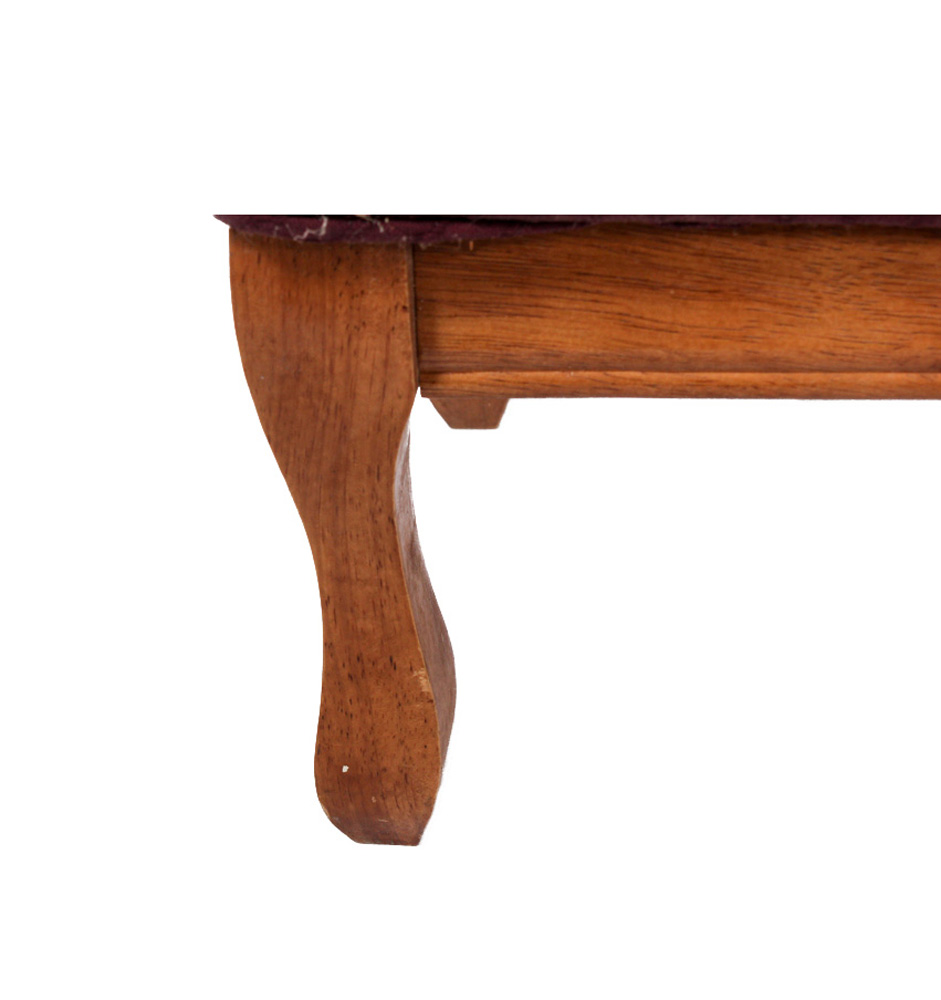 Pair of Upholstered Vinyl Chairs and Ottoman