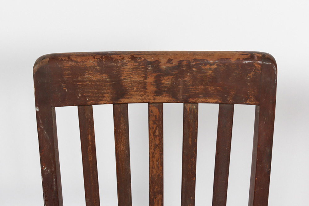 Pair of Leather Chairs with Ribbed Backs