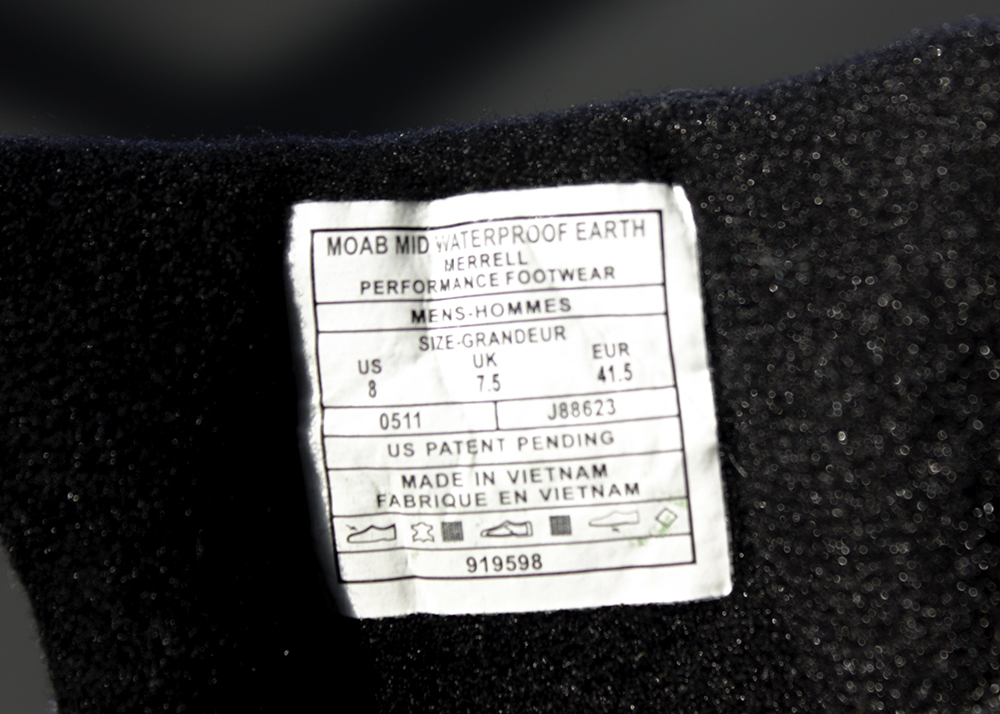 Merrell Waterproof Moab Hiking Shoes, Men's Size 8