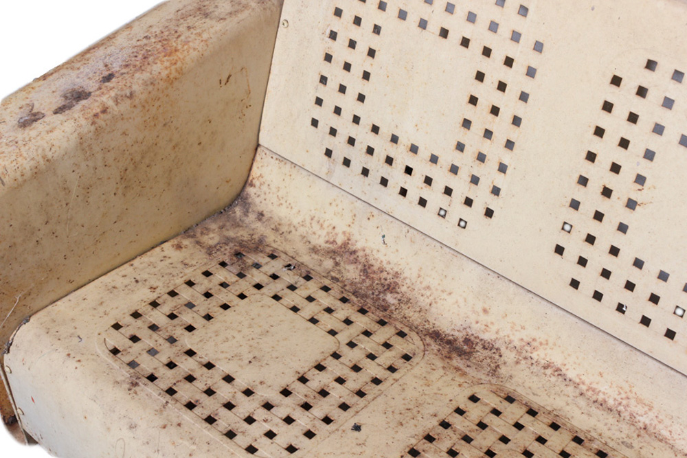 White Rocker Glider with Three Seats