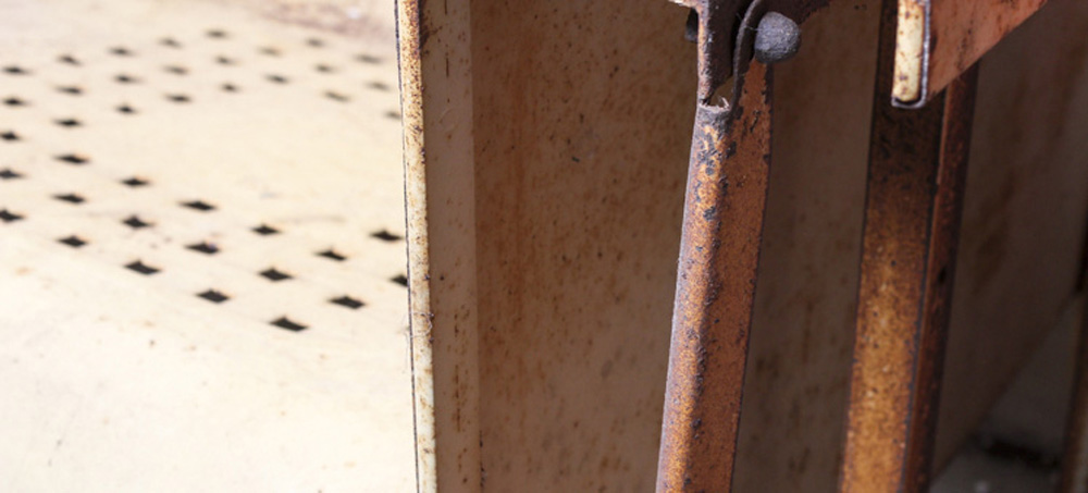 White Rocker Glider with Three Seats