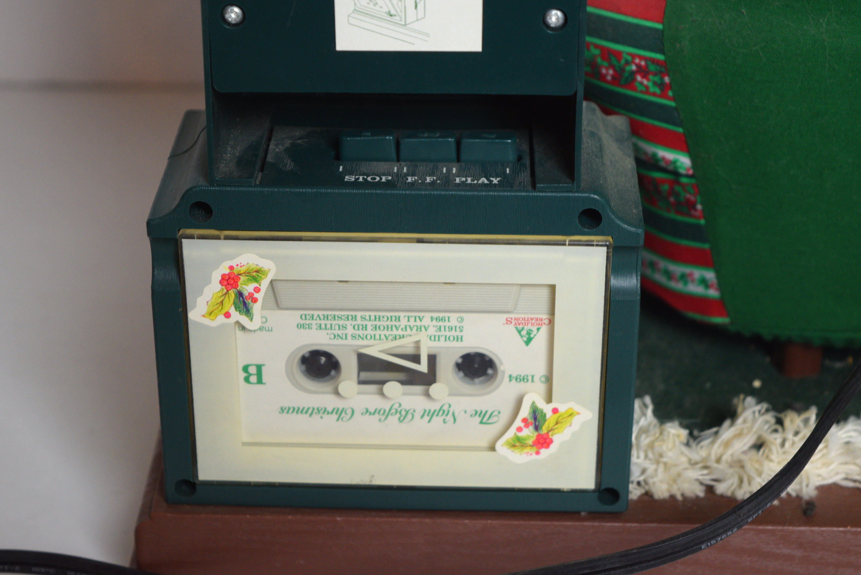 Holiday Creations Inc. Animated Santa Cassette Player