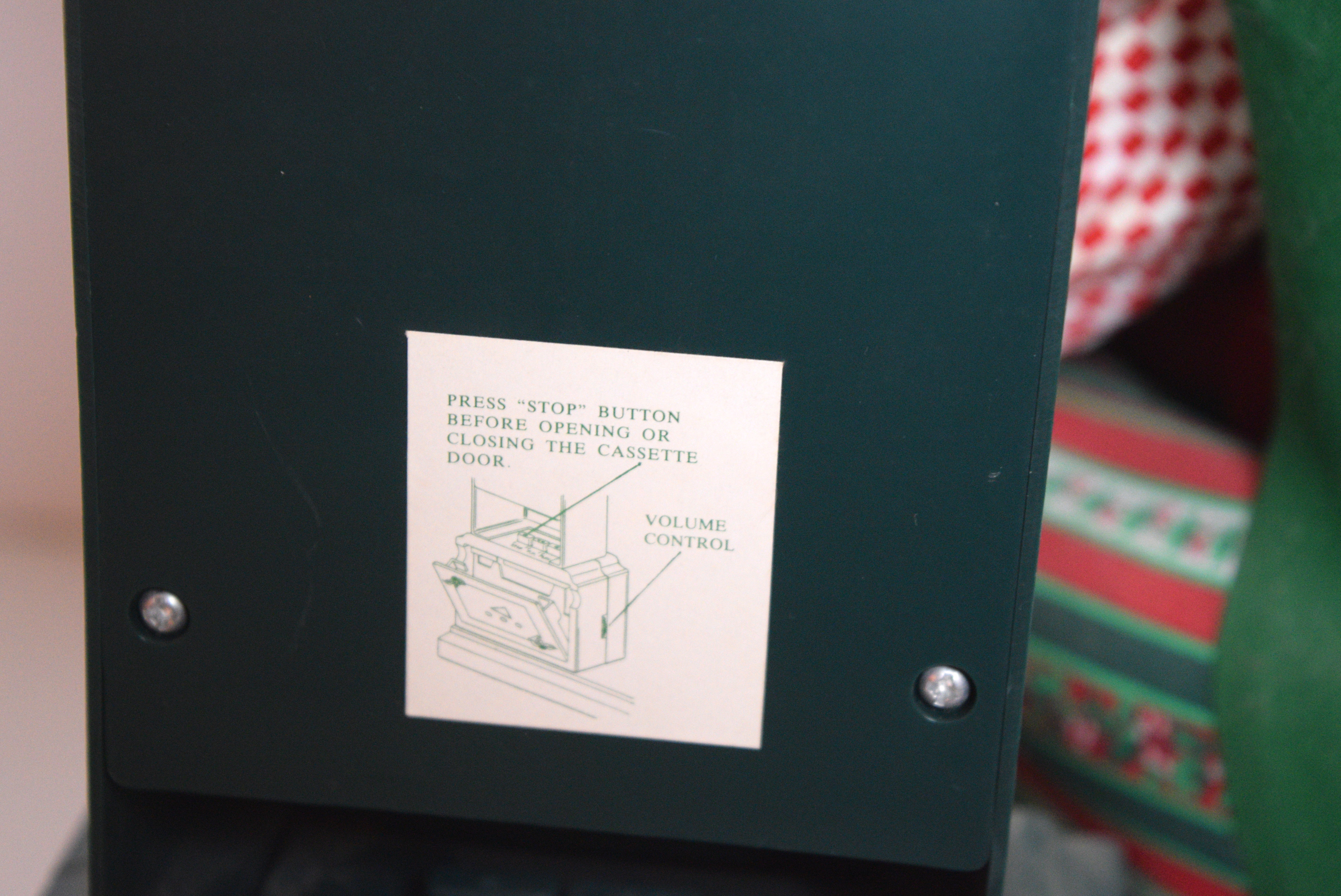 Holiday Creations Inc. Animated Santa Cassette Player