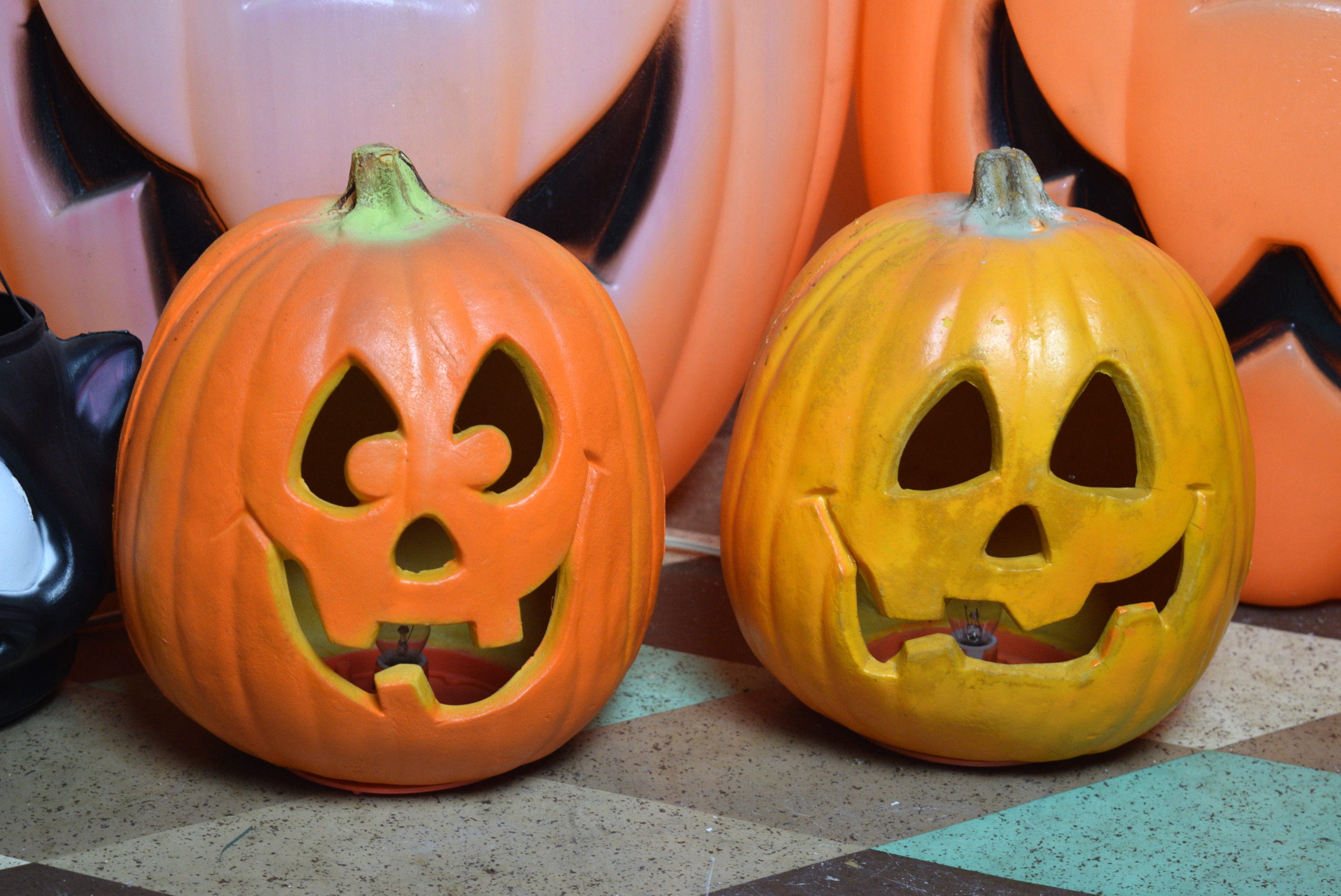 Collection of Blow Mold Pumpkins