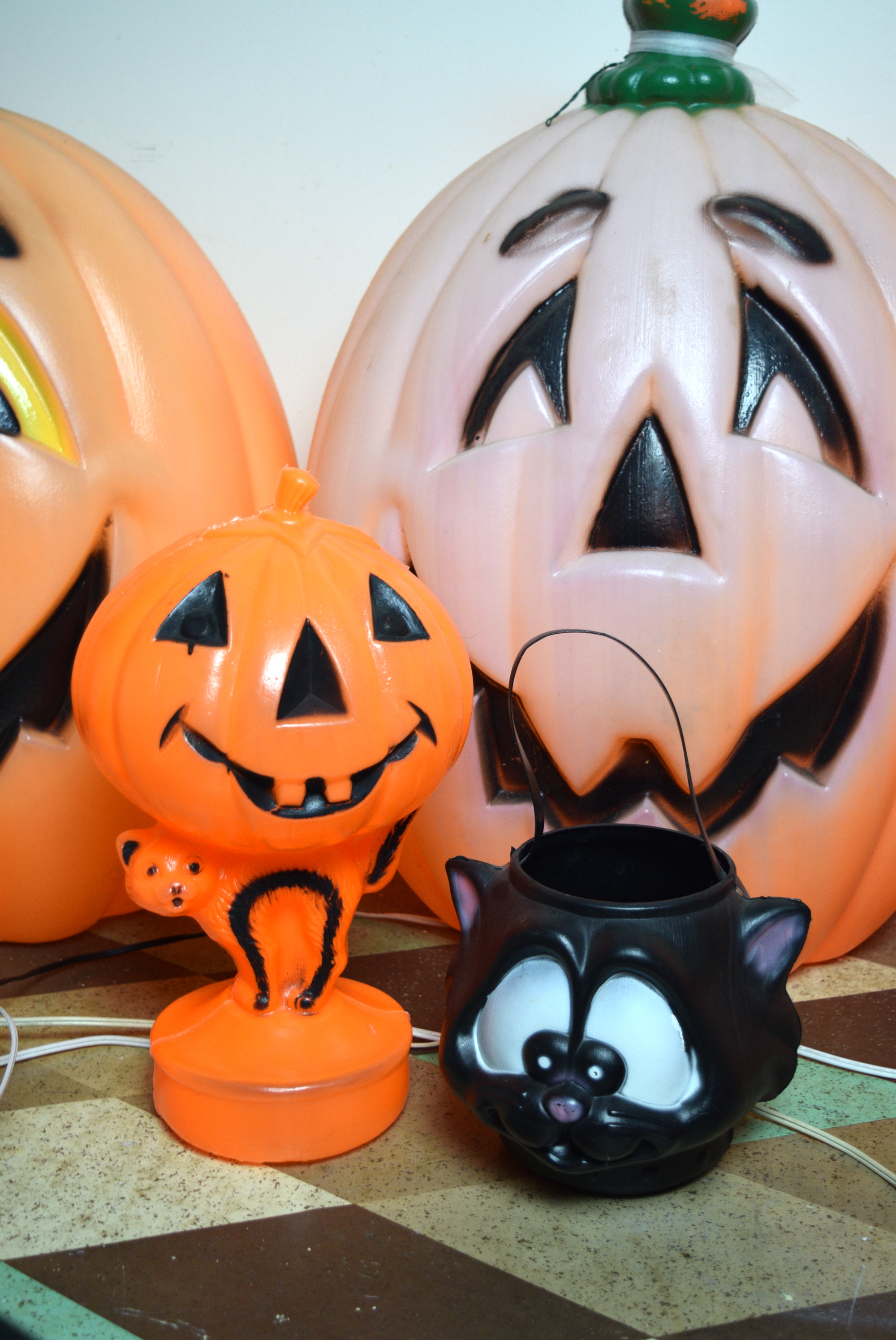 Collection of Blow Mold Pumpkins