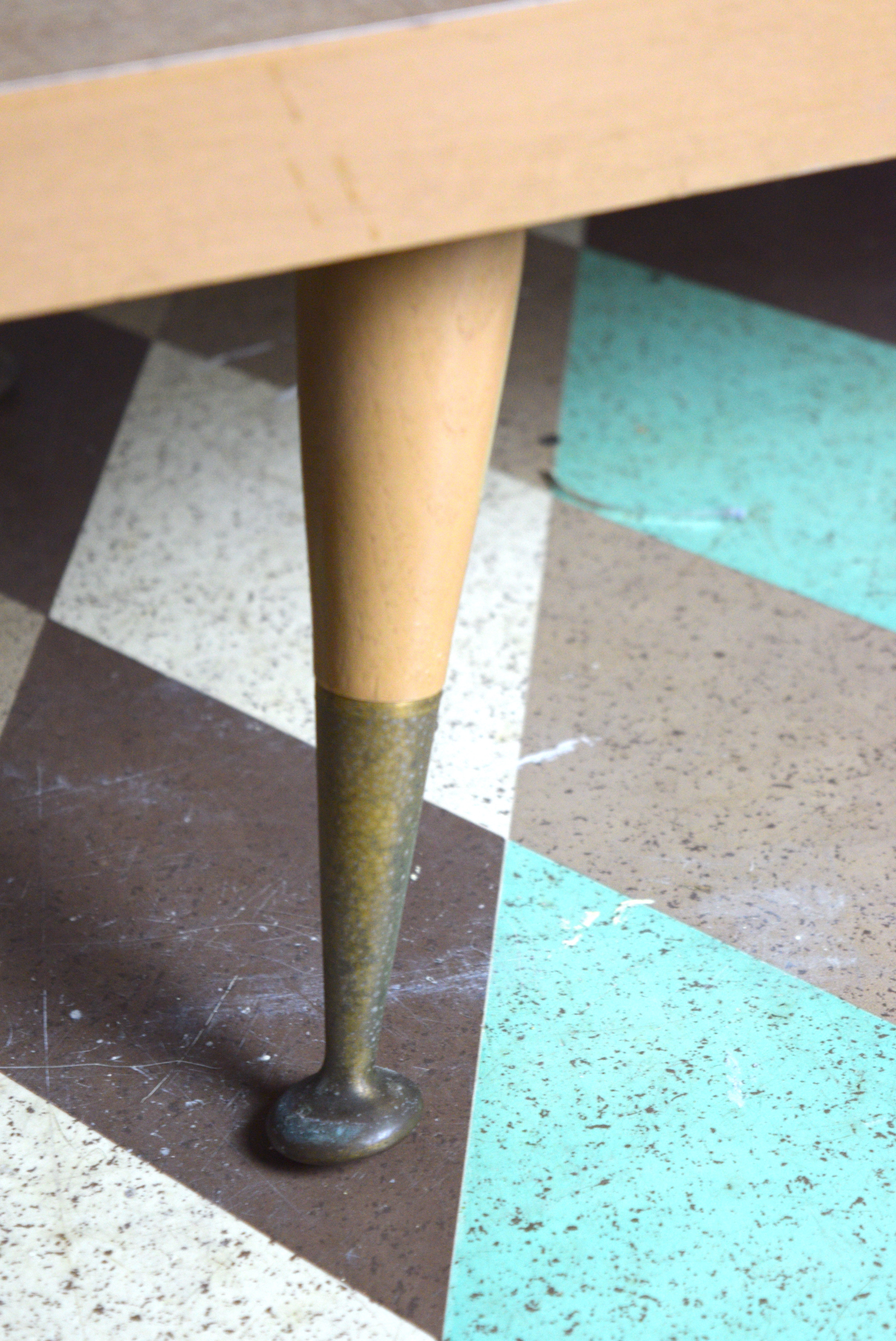 Mid Century Modern Wood Laminate Coffee Table