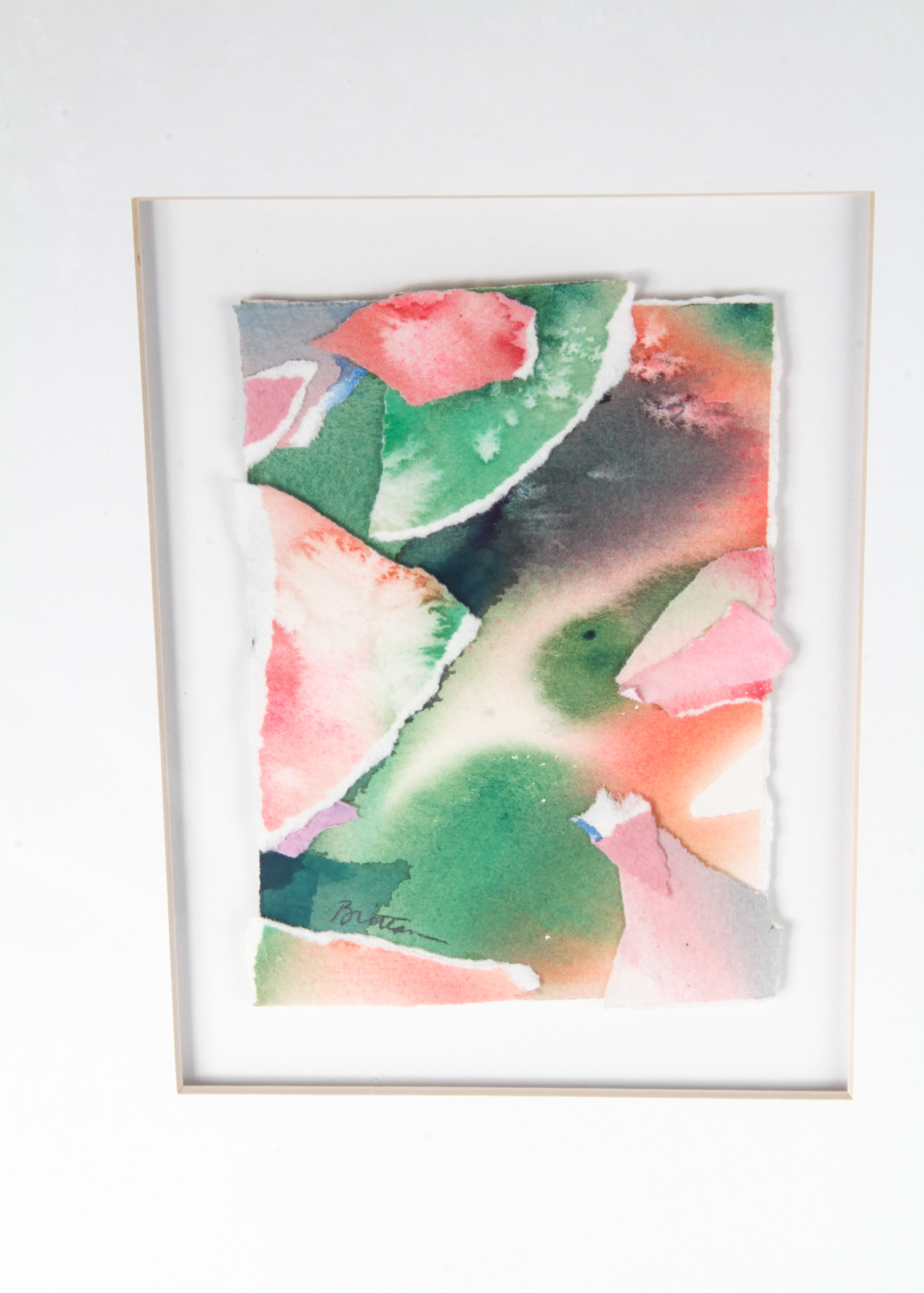 Pair of Tom Brittain Watercolor on Paper Paintings