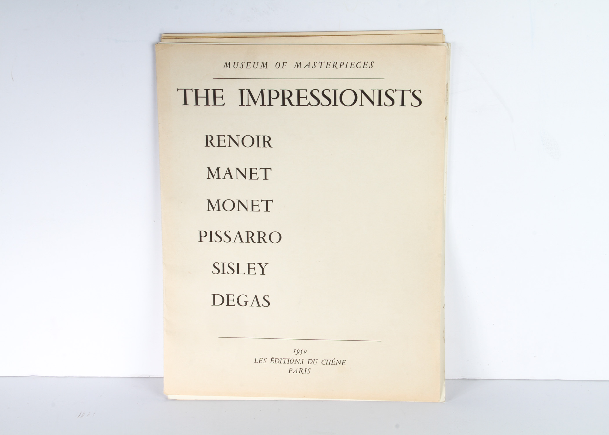 1950 Museum of Masterpieces "The Impressionists" Leaflet