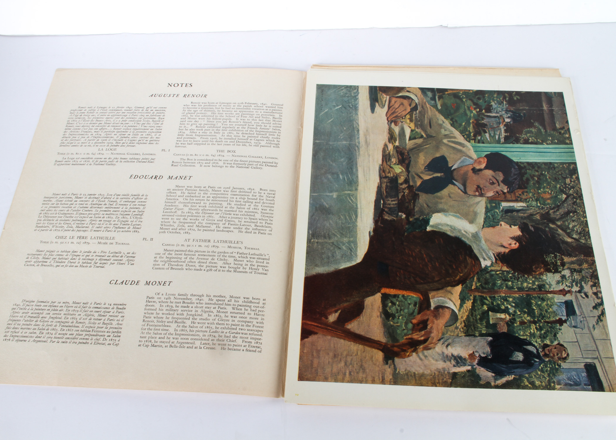 1950 Museum of Masterpieces "The Impressionists" Leaflet