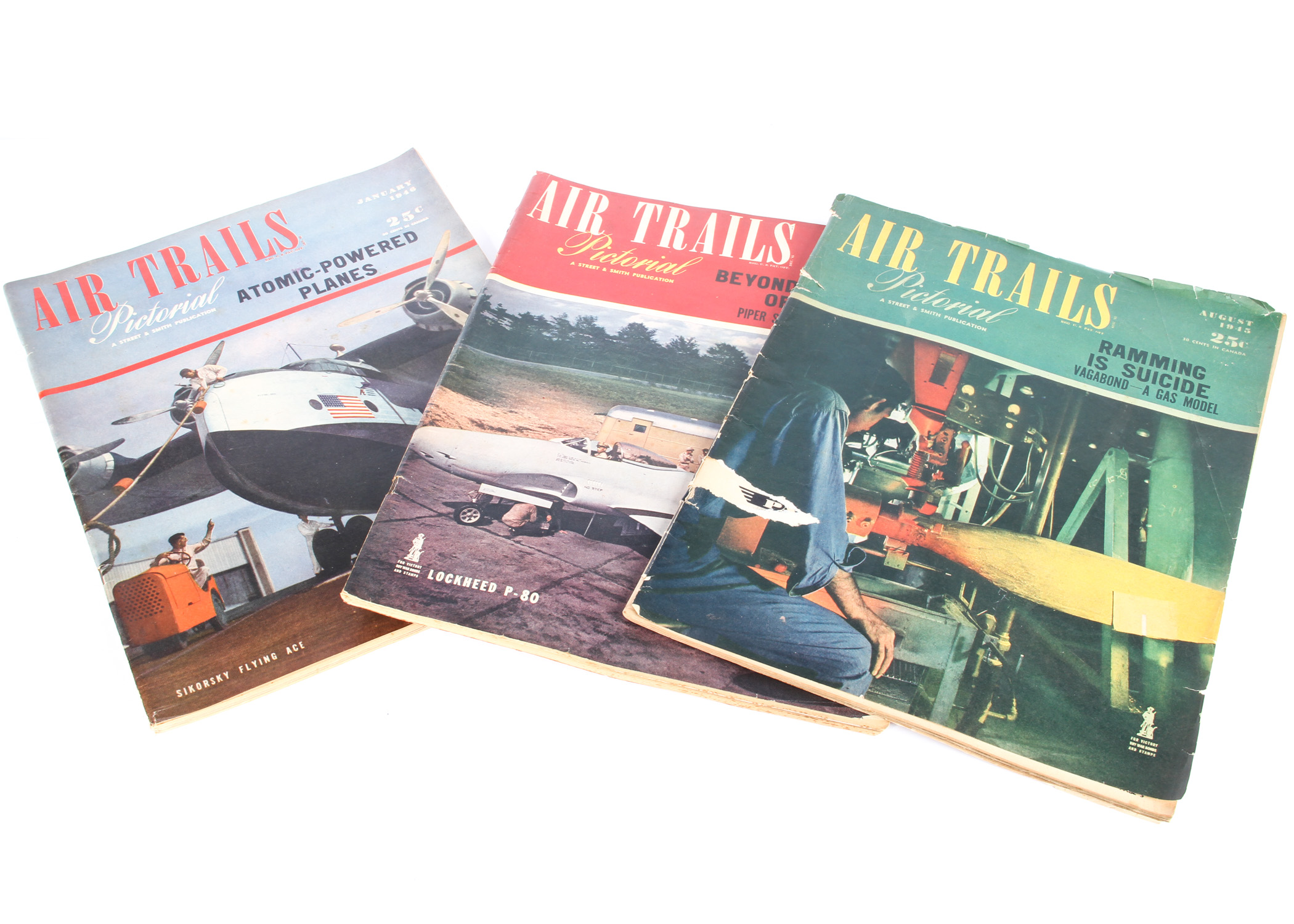 Collection of 1940s Air News and Air Trails Magazines