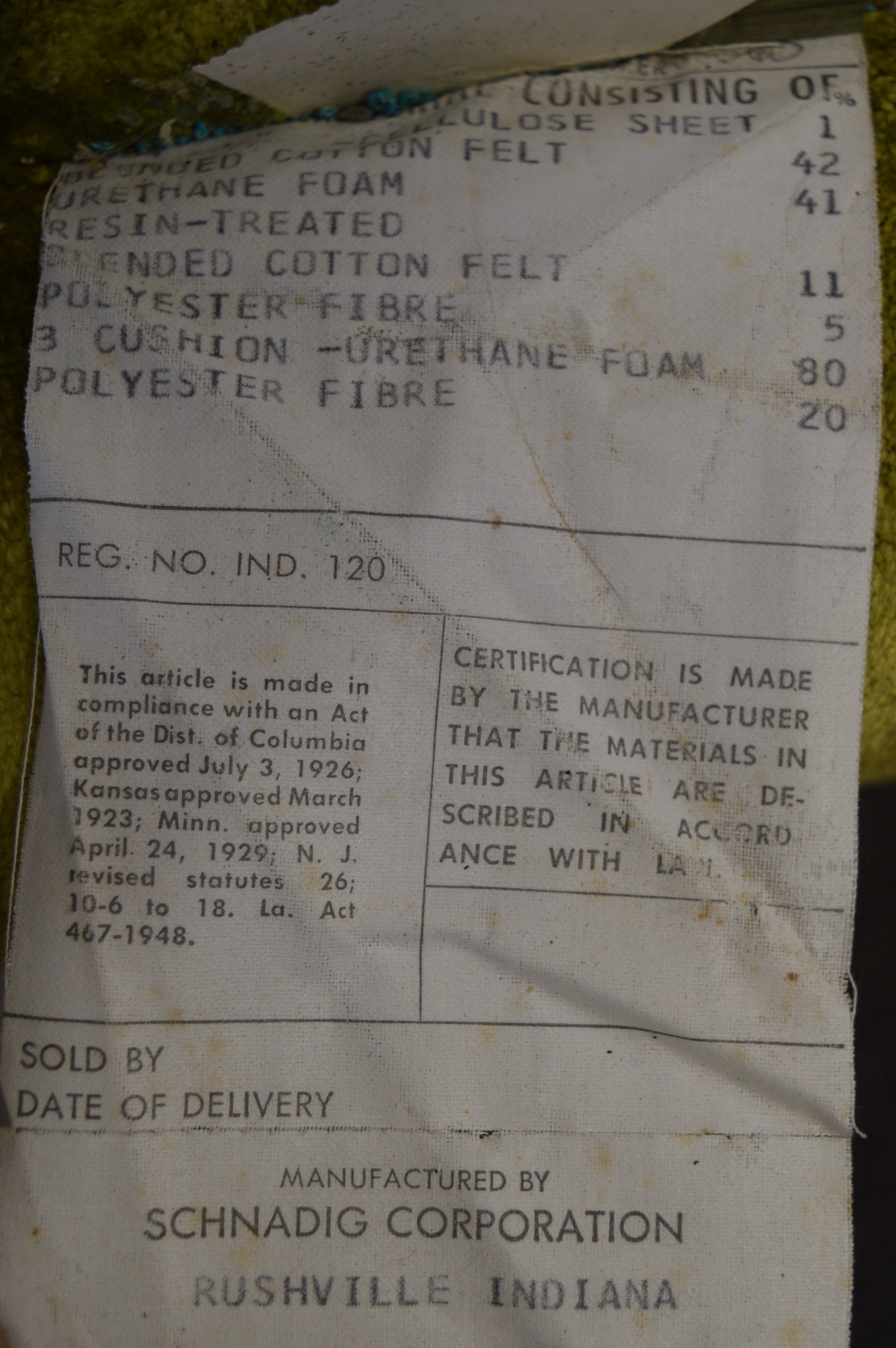 Vintage Schnadig Sectional Sofa