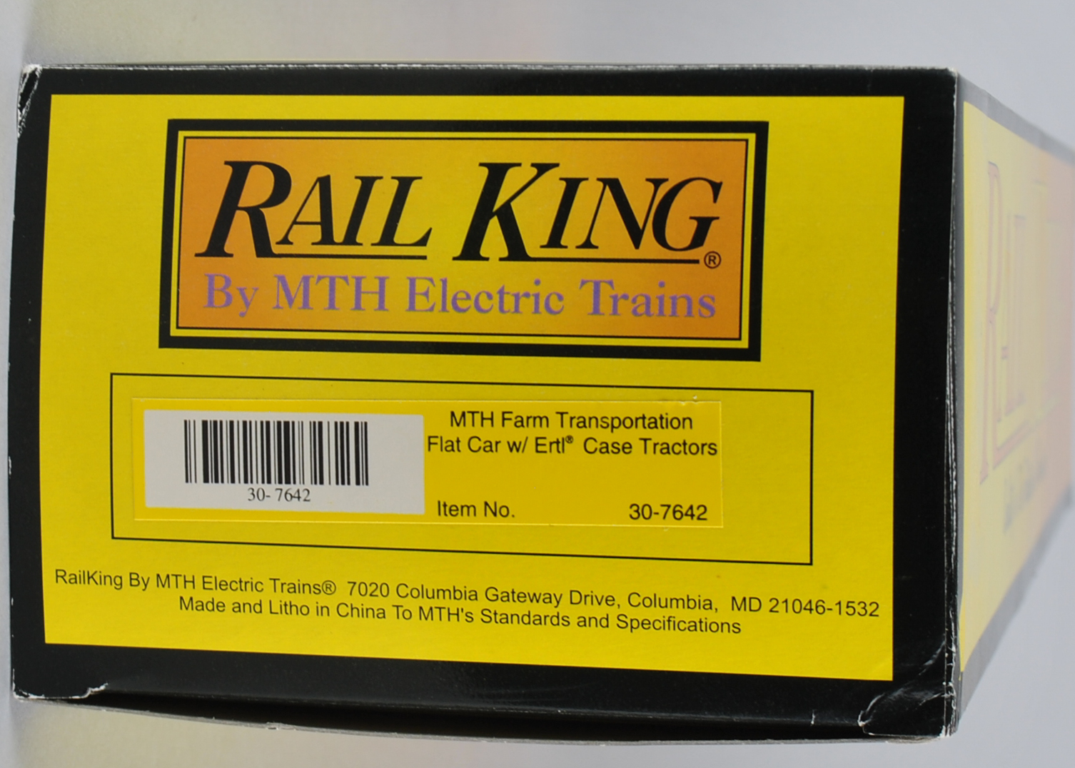 MTH Rail King Farm Transport With Ertl Tractors & Panel Vans