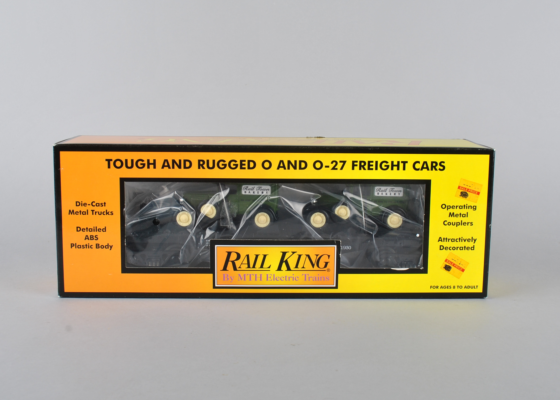 MTH Rail King Farm Transport With Ertl Tractors & Panel Vans