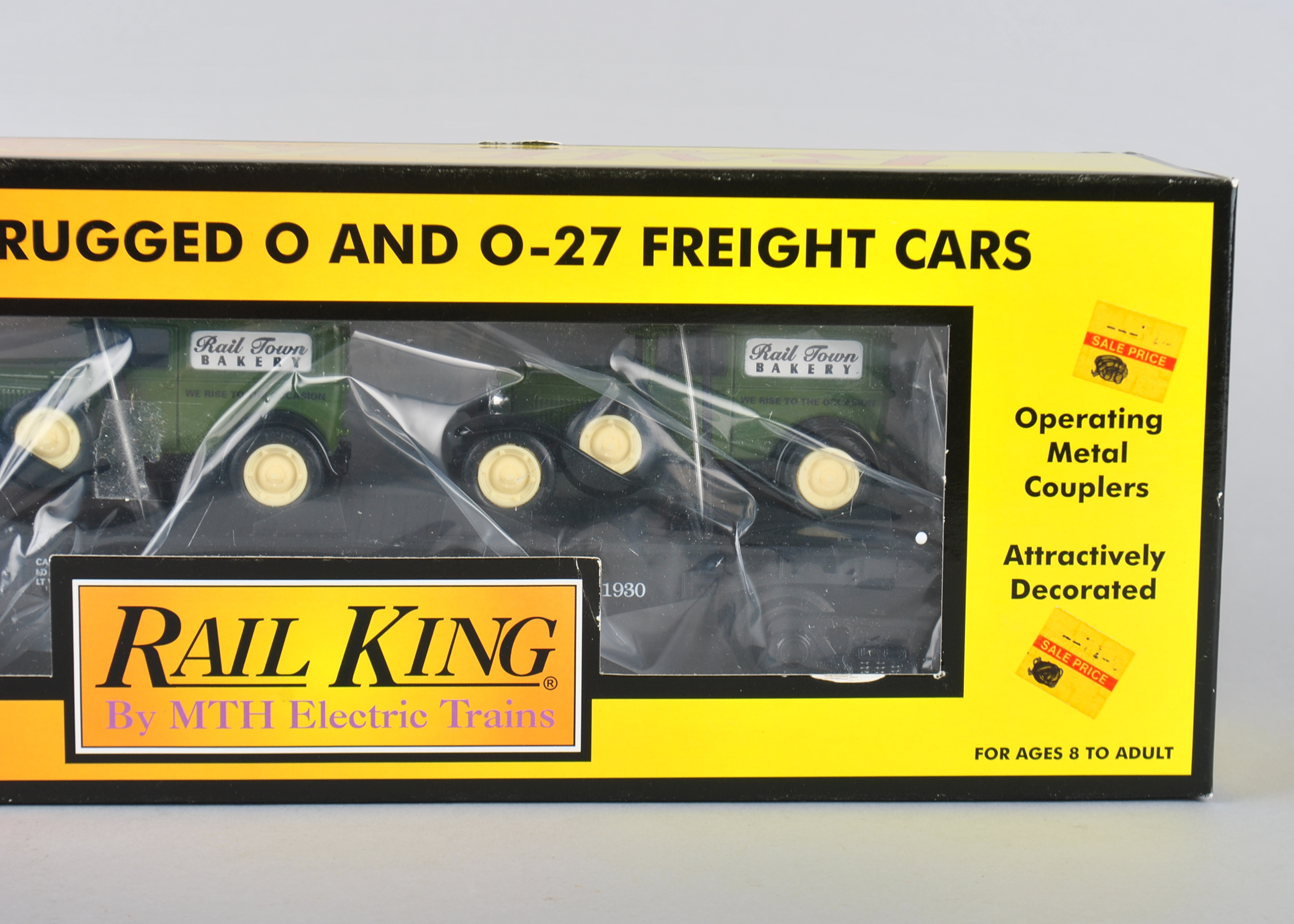 MTH Rail King Farm Transport With Ertl Tractors & Panel Vans