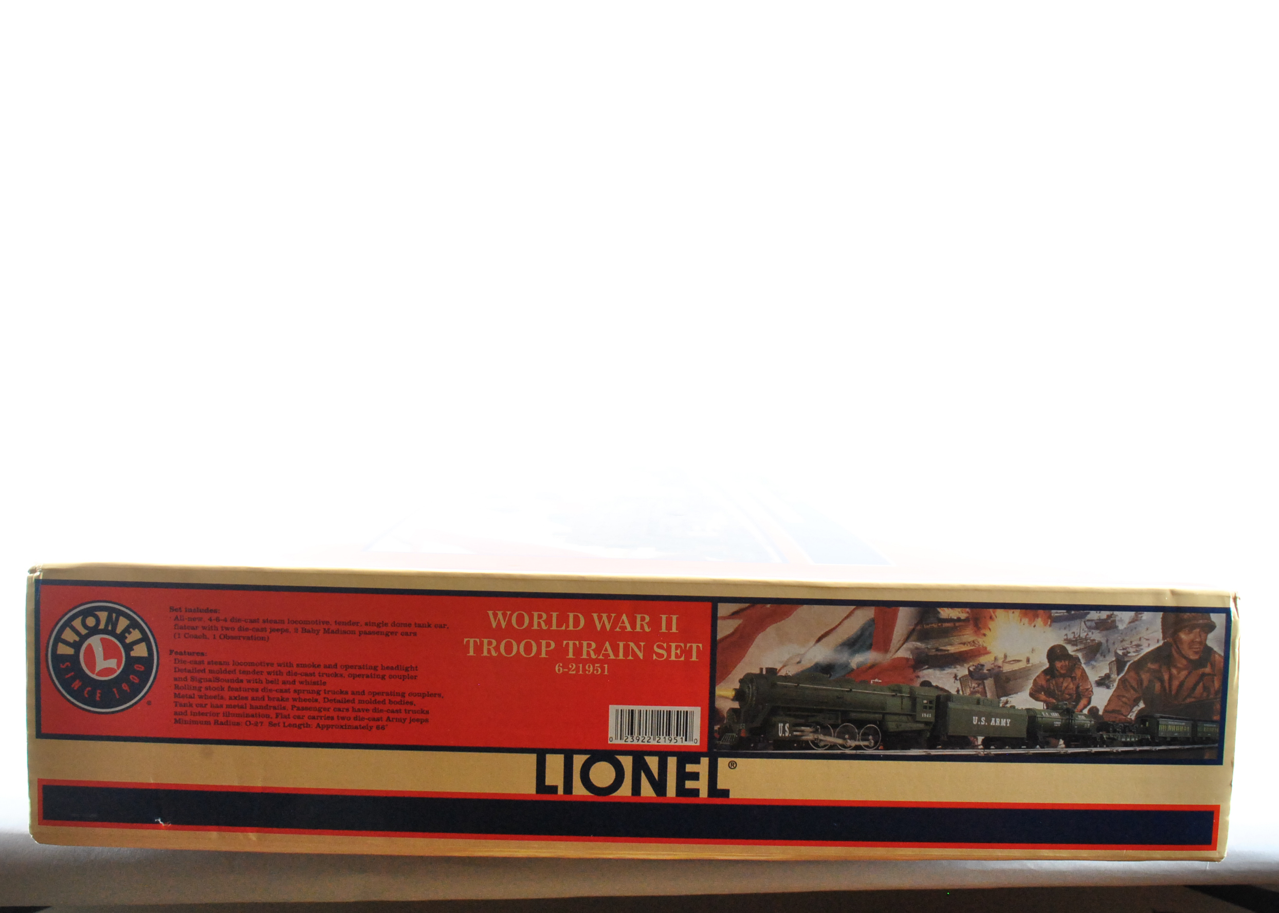 Lionel World War II Troop Train Set 6-21951 With 4-6-4 Locomotive