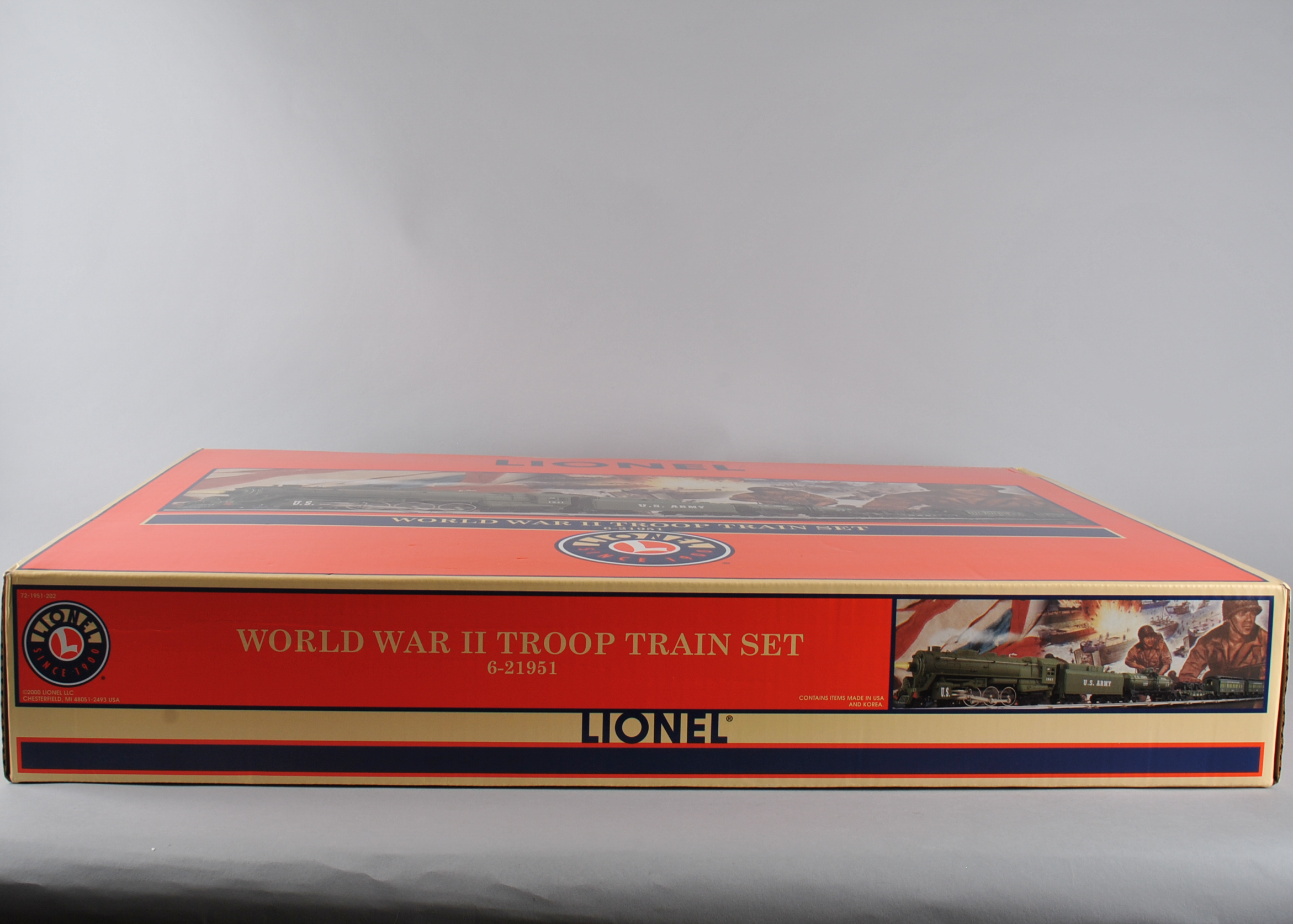 Lionel World War II Troop Train Set 6-21951 With 4-6-4 Locomotive