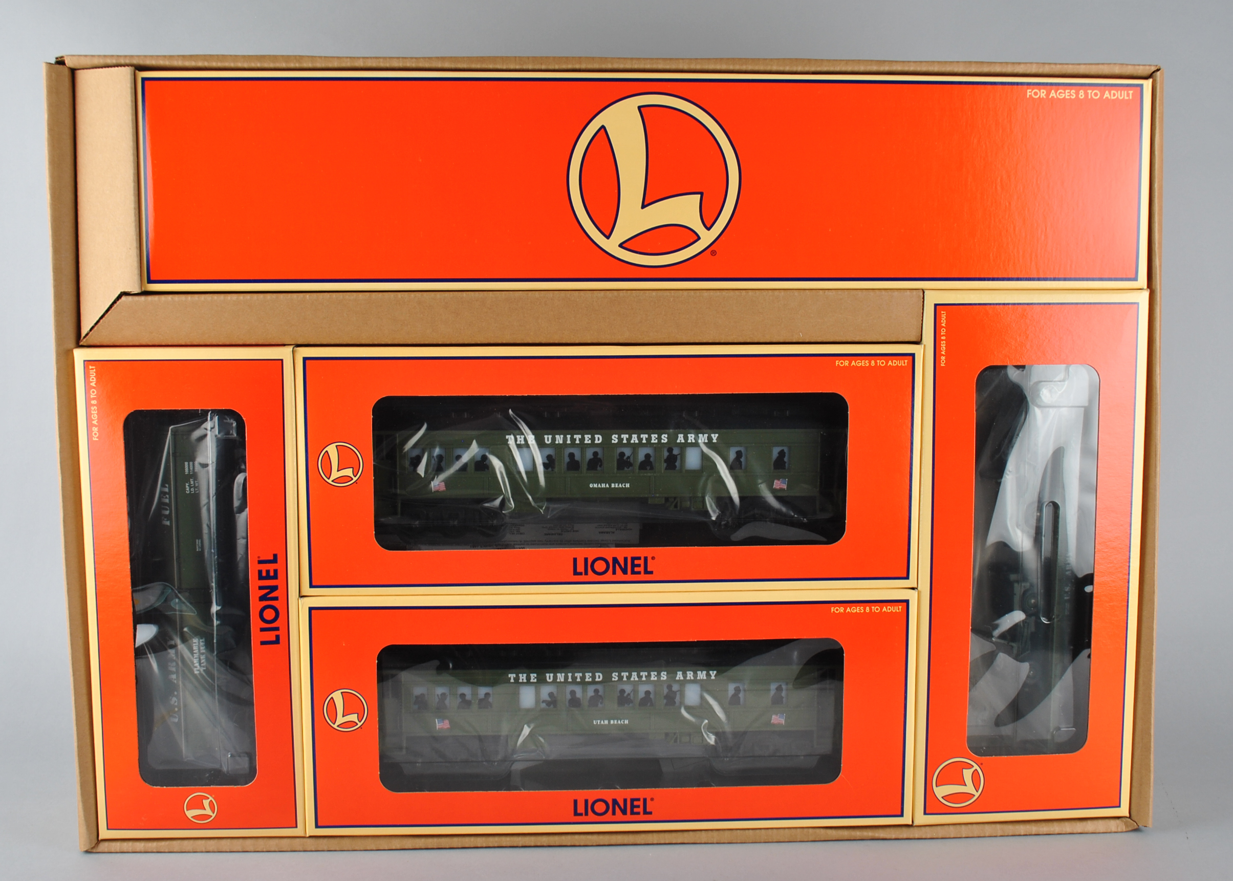 Lionel World War II Troop Train Set 6-21951 With 4-6-4 Locomotive