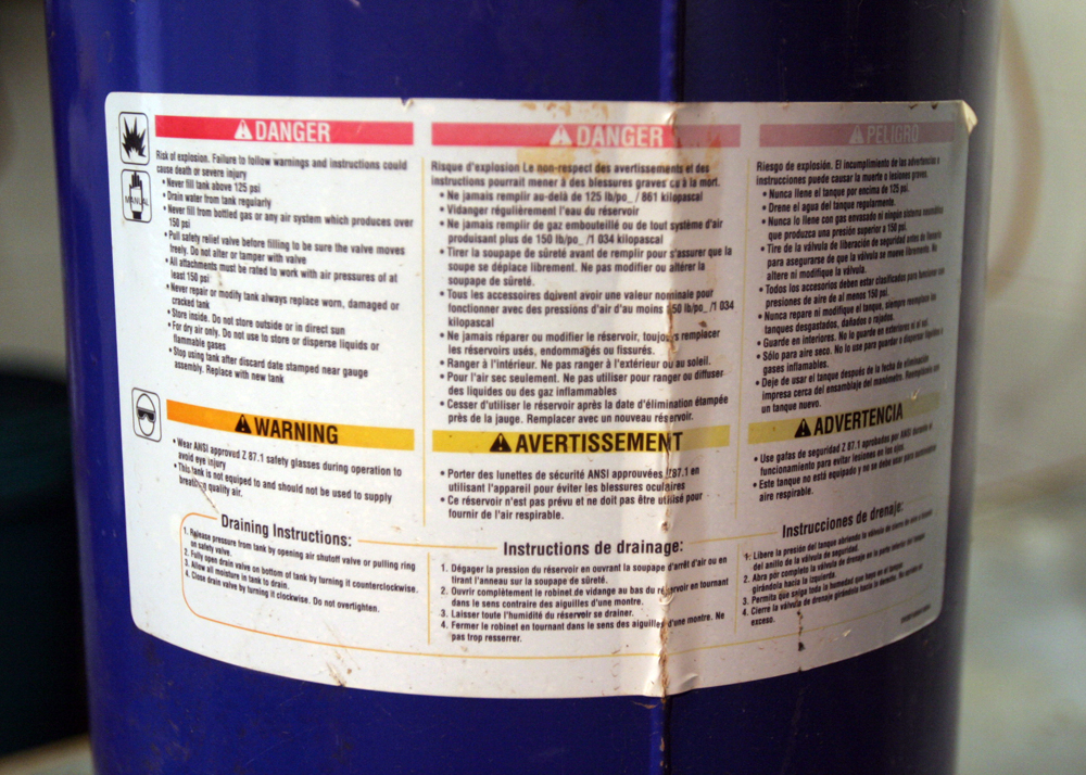 Campbell Hausfeld 8 Gallon Air Tank