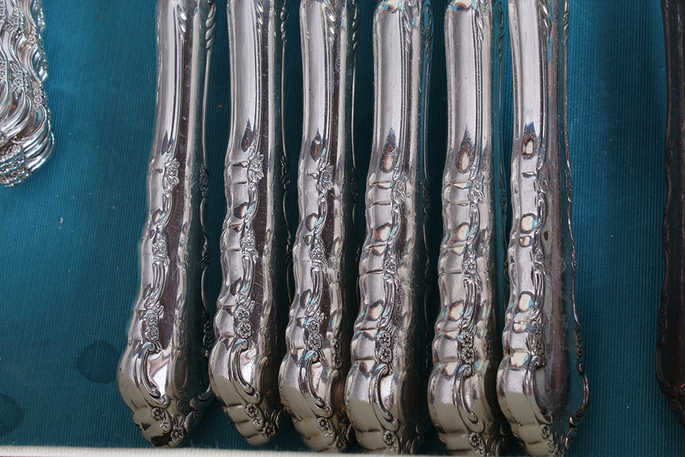 Reed & Barton Dresden Rose Silver Plated Flatware