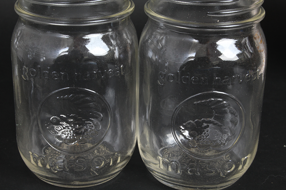 Golden Harvest Mason Jars
