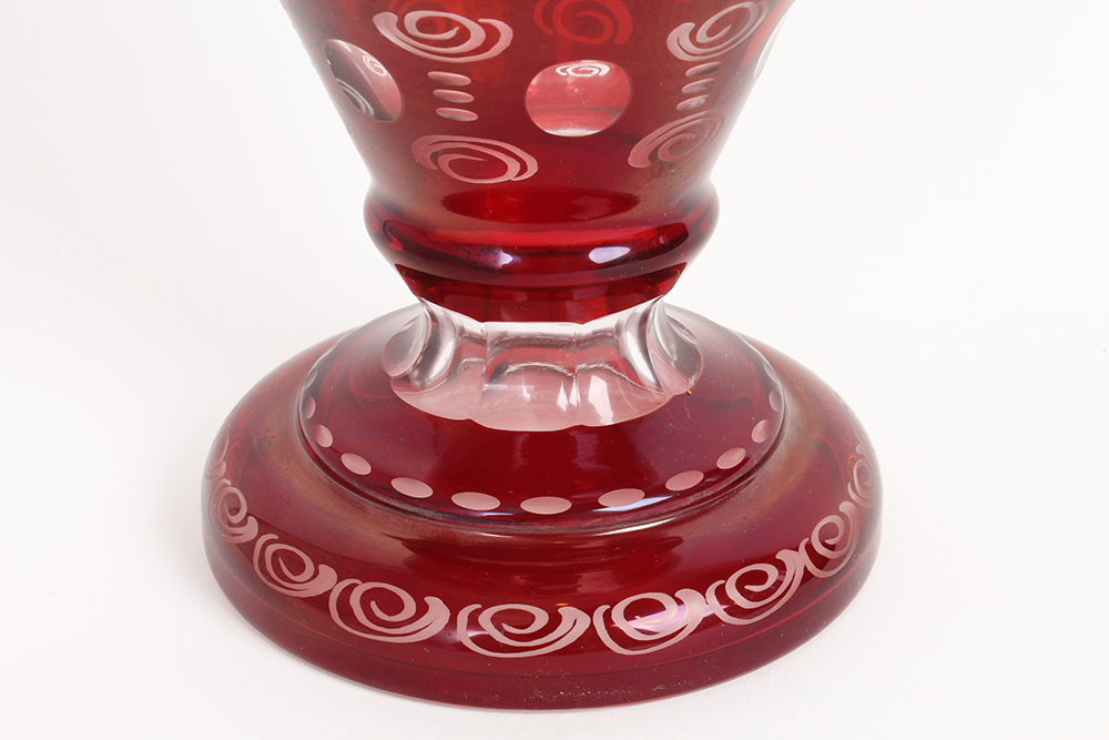 Egermann Bohemian Ruby Red Vase