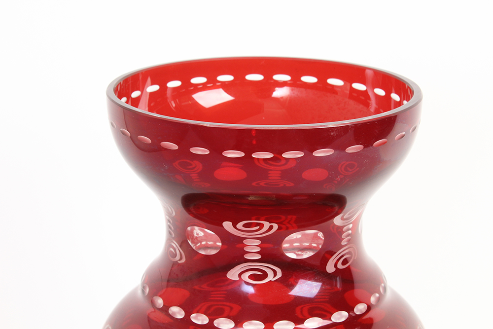 Egermann Bohemian Ruby Red Vase