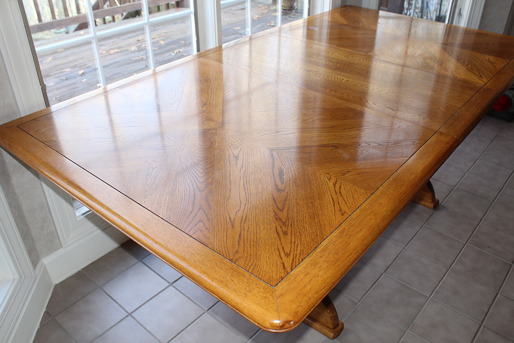 Universal Furniture Oak Dining Room Table