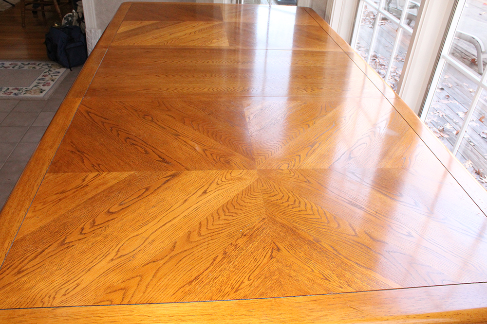 Universal Furniture Oak Dining Room Table