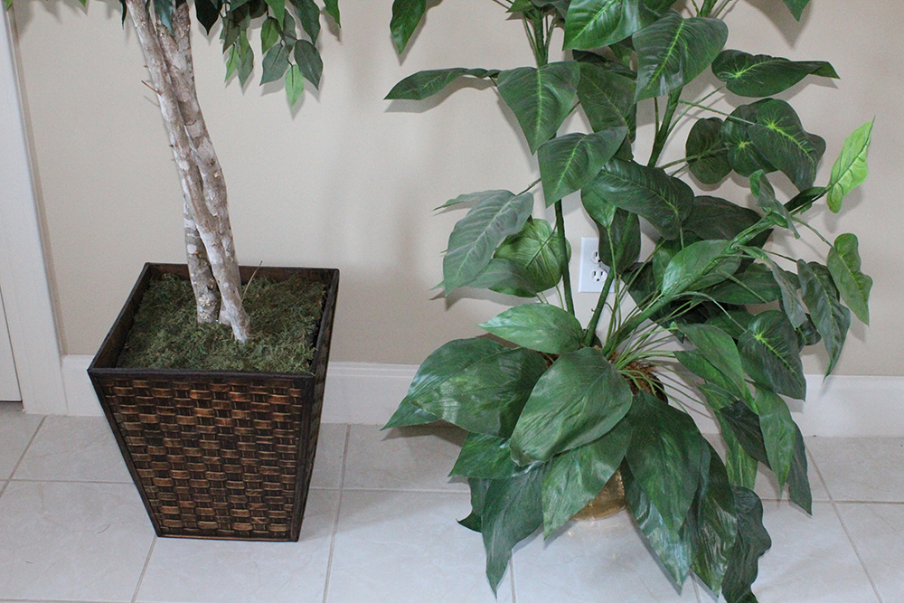 Pair of Indoor Fake Green Trees