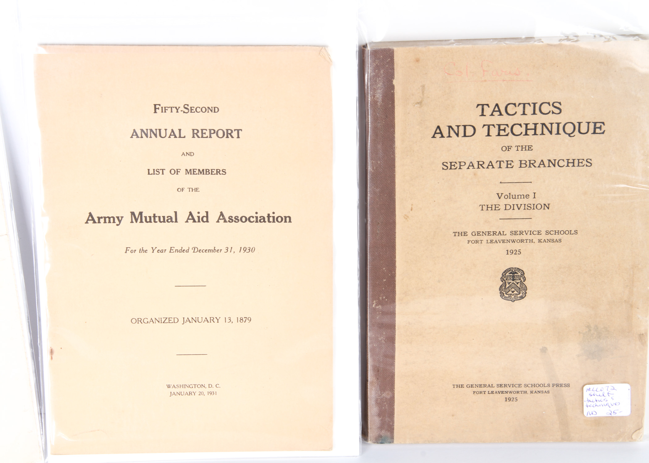 Collection of Vintage Government Military Booklets