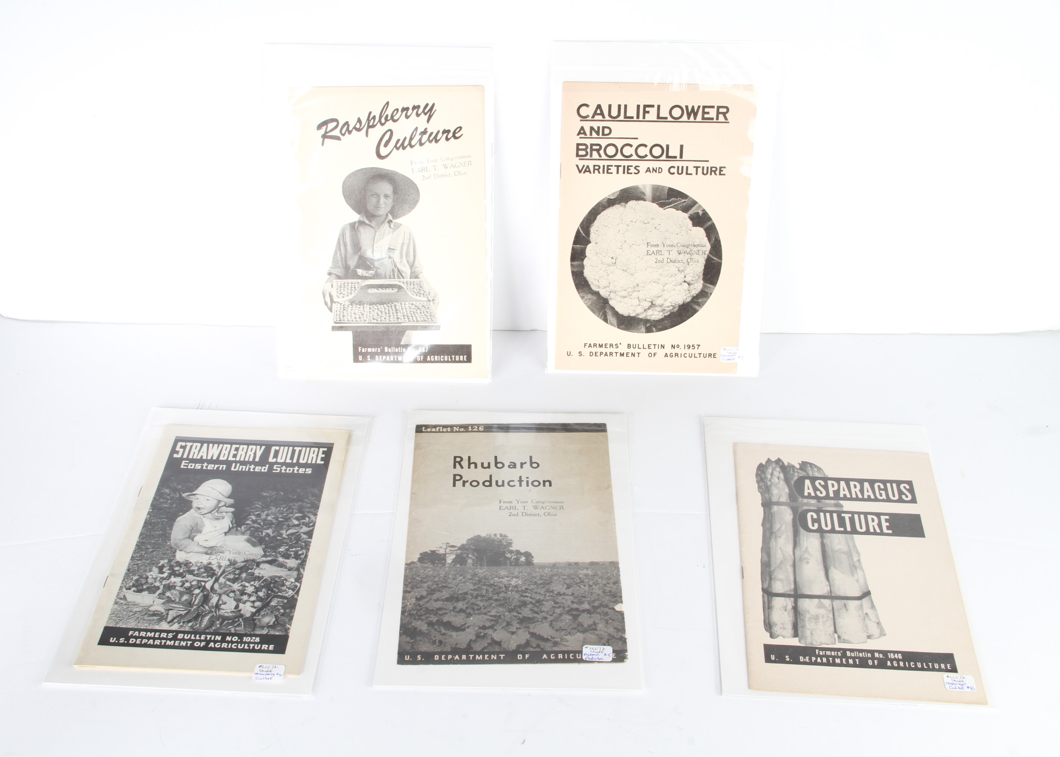 Collection of Five Vintage Farmers' Bulletins