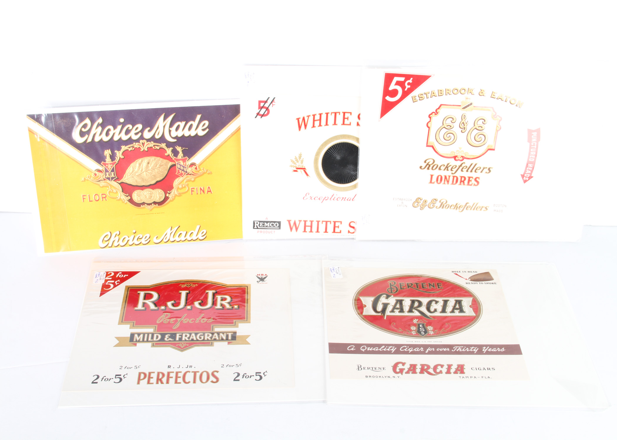 Collection of Vintage Cigar Box Labels