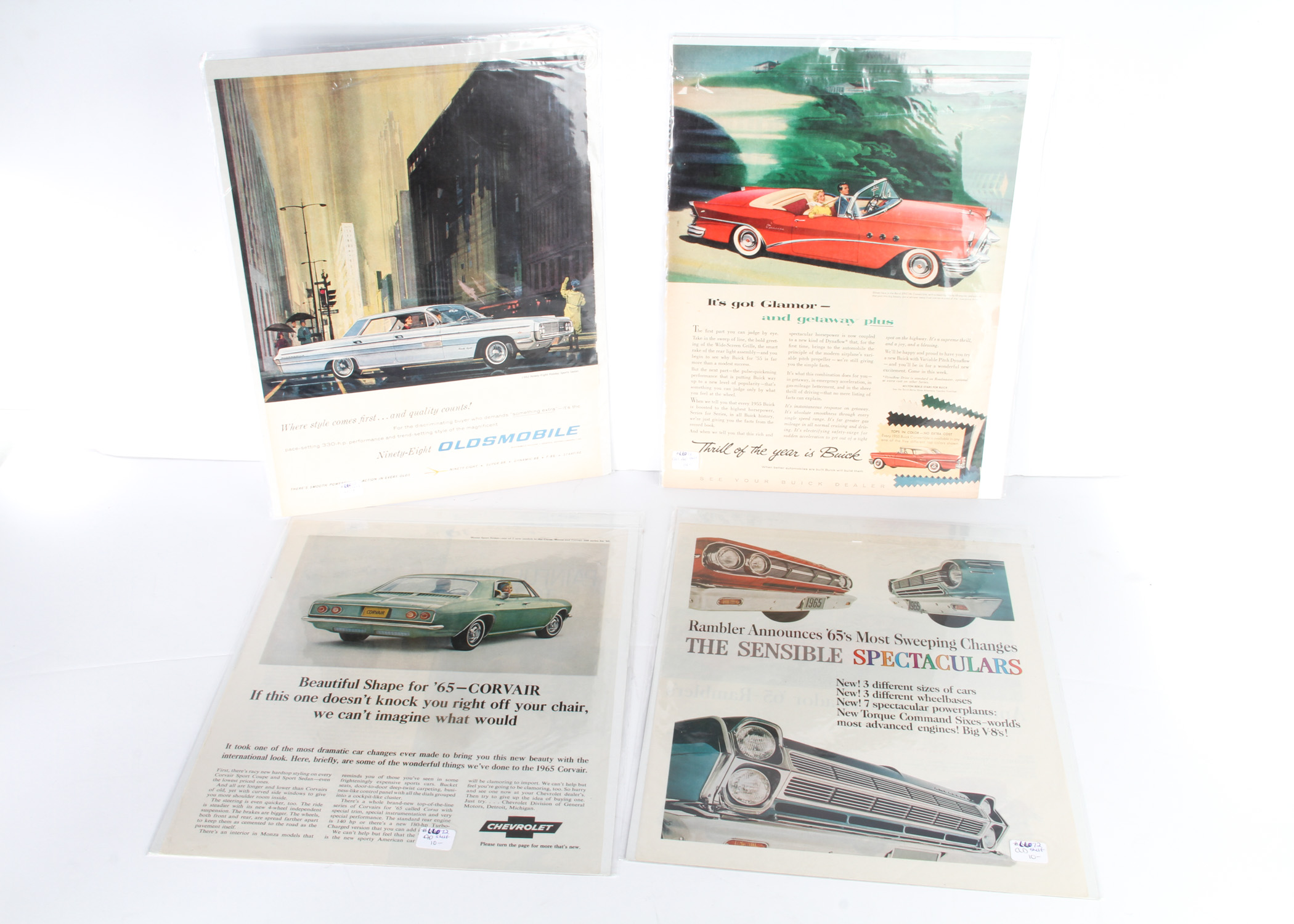 Collection of Vintage Car Ads