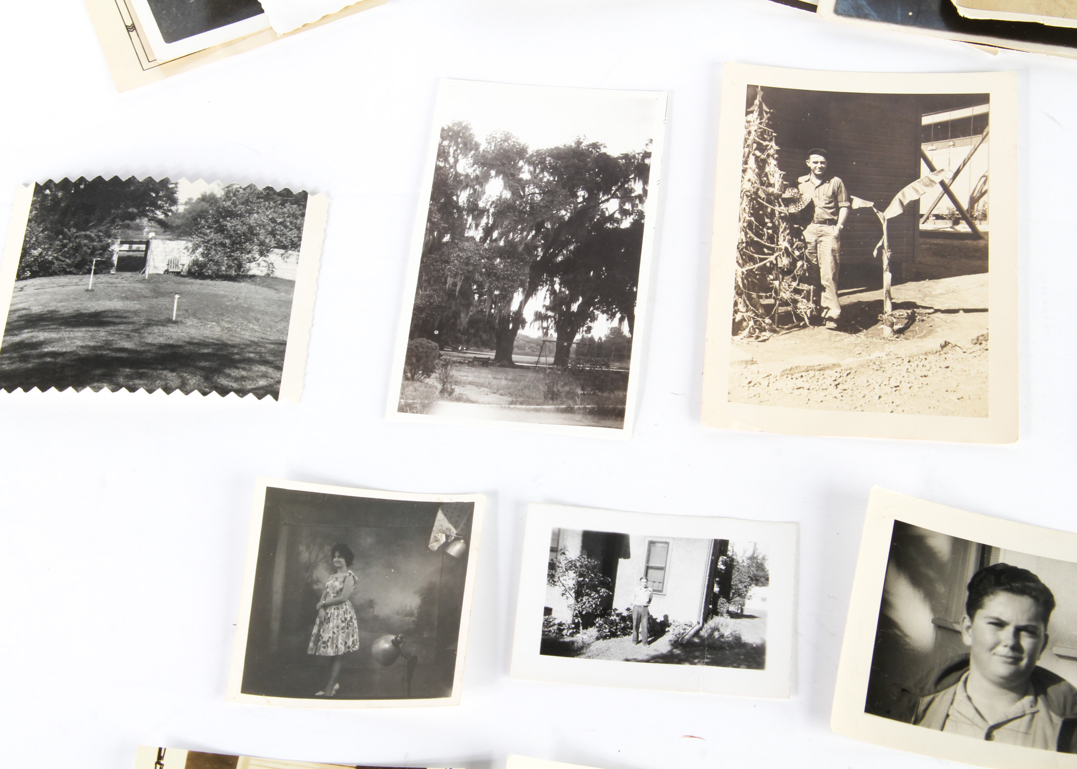 Collection of Vintage Black-and-White Family Photographs
