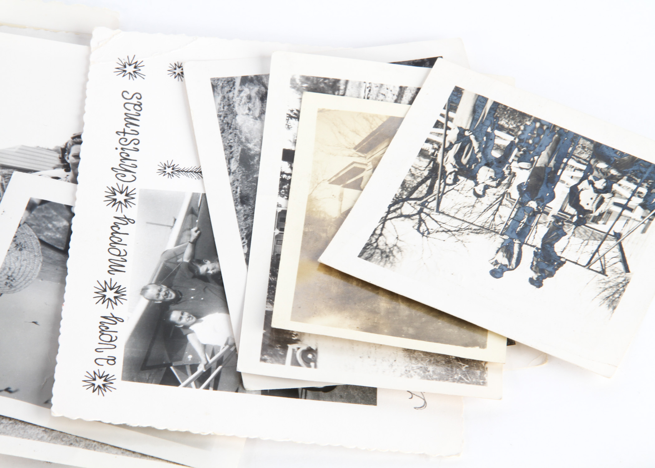 Collection of Vintage Black-and-White Family Photographs