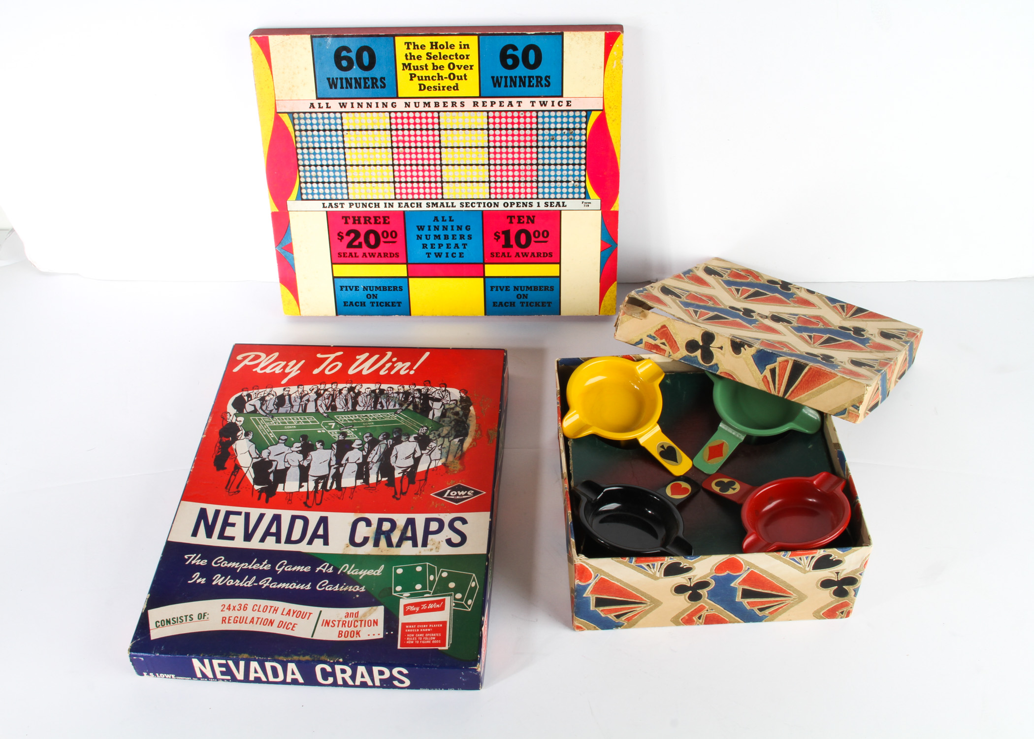 Vintage Gambling Board Games