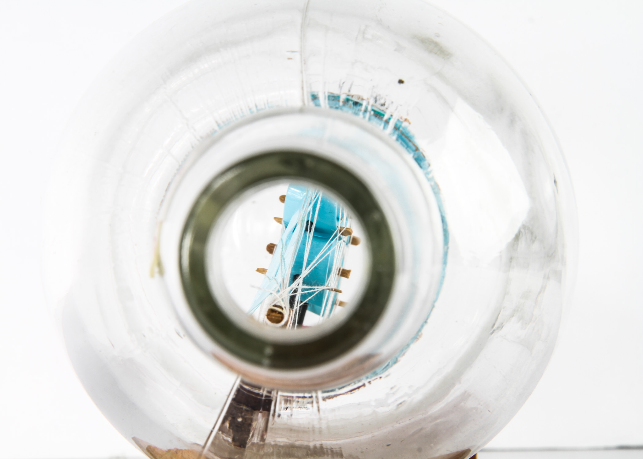 Handmade Wooden Ship in a Bottle