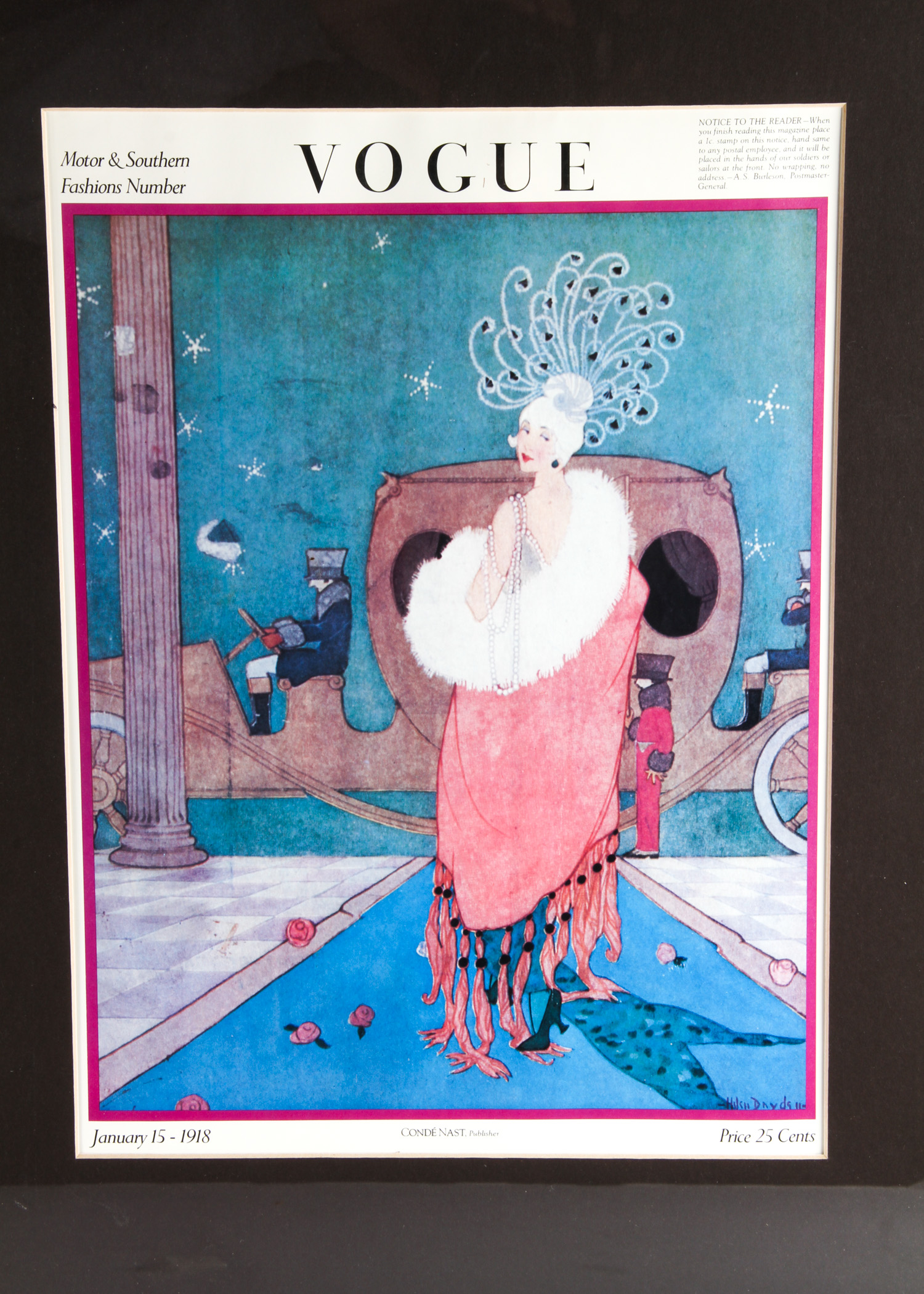 Pair of Framed Vintage "Vogue" Magazine Covers