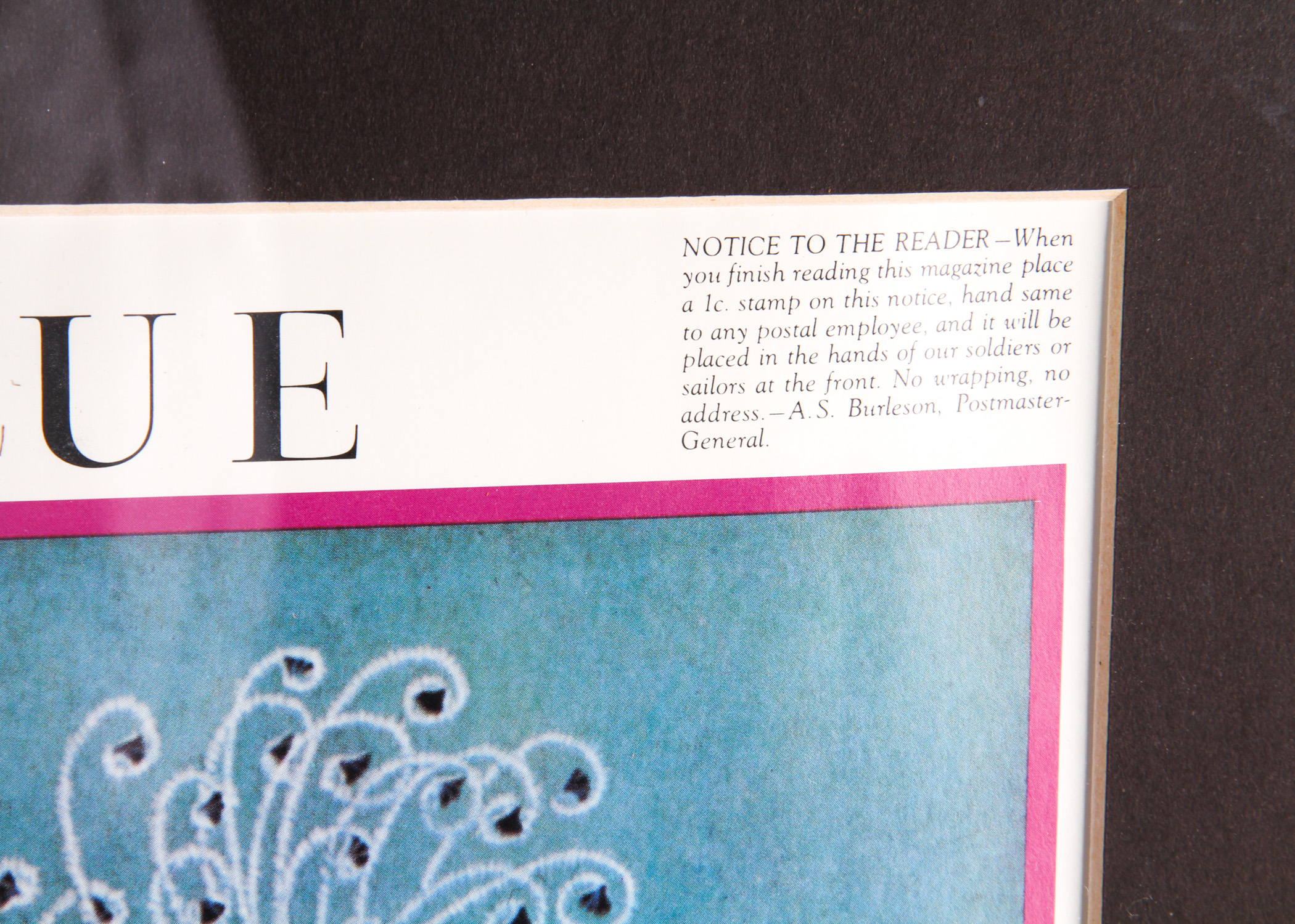 Pair of Framed Vintage "Vogue" Magazine Covers