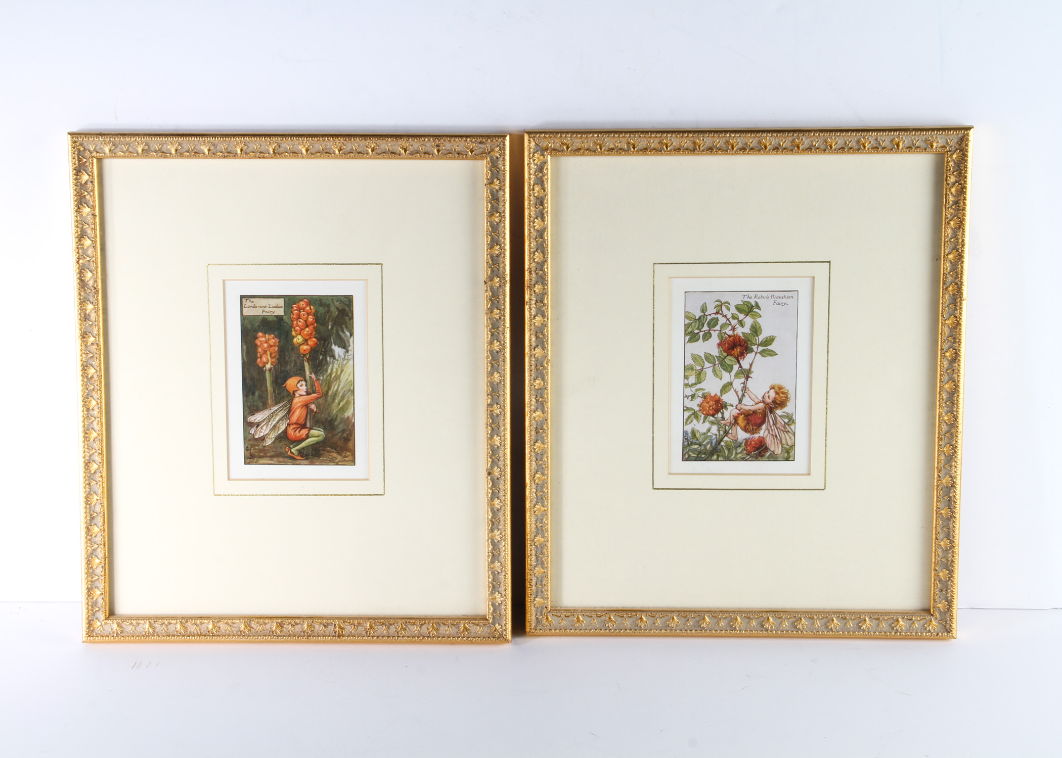 Pair of Framed Cicely Mary Barker Vintage Prints
