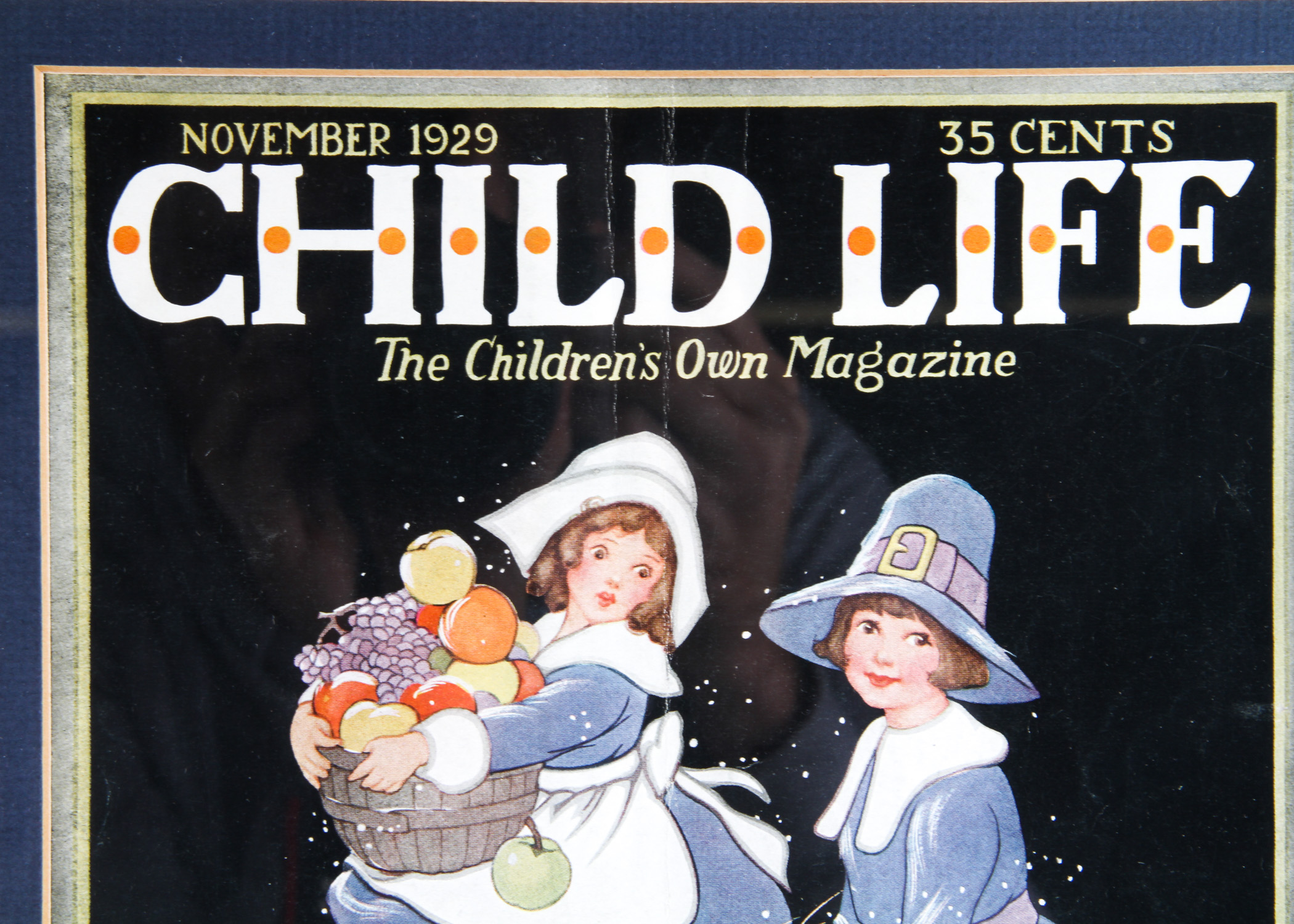 Pair of Framed Vintage "Child Life" Magazine Covers