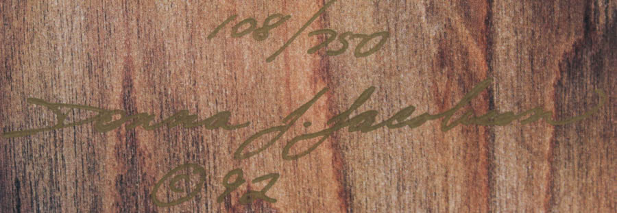 Donna Jacobson Signed Limited Edition Offset Lithograph