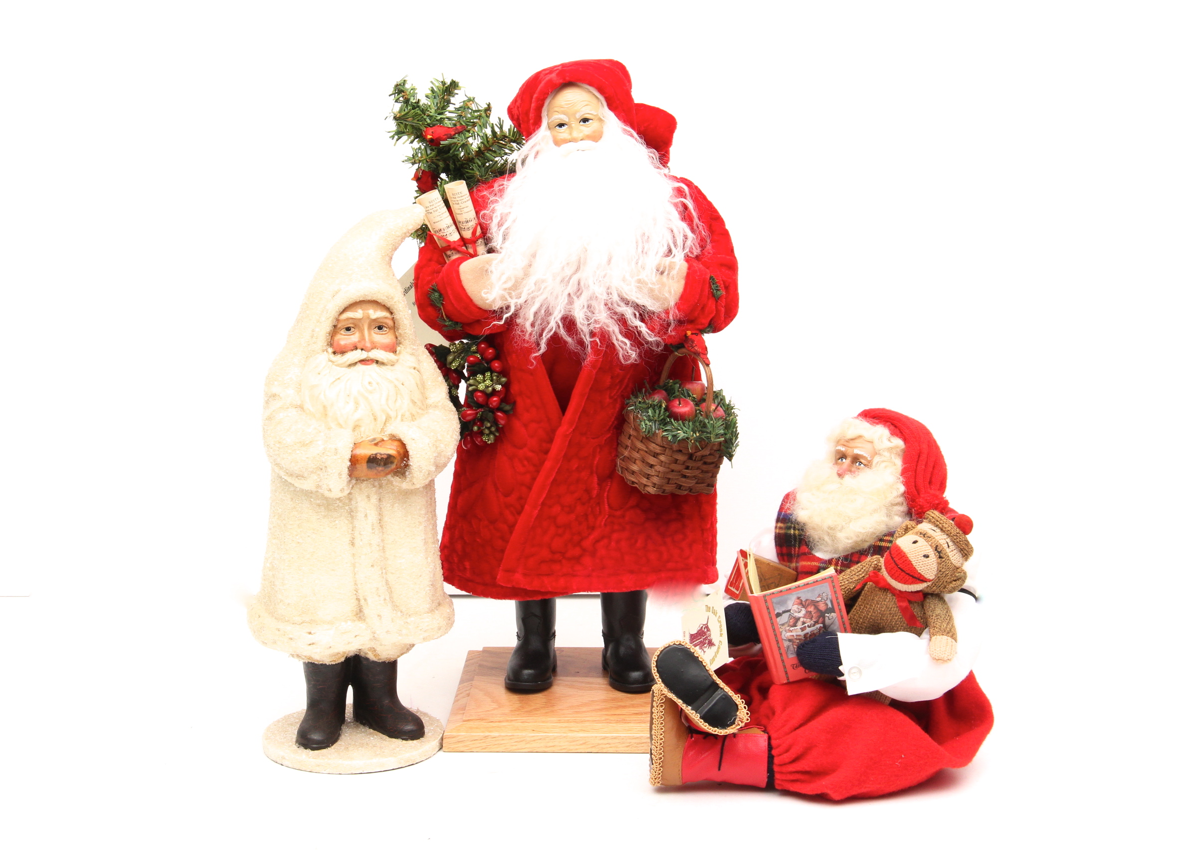 Trio of Collectible Santas