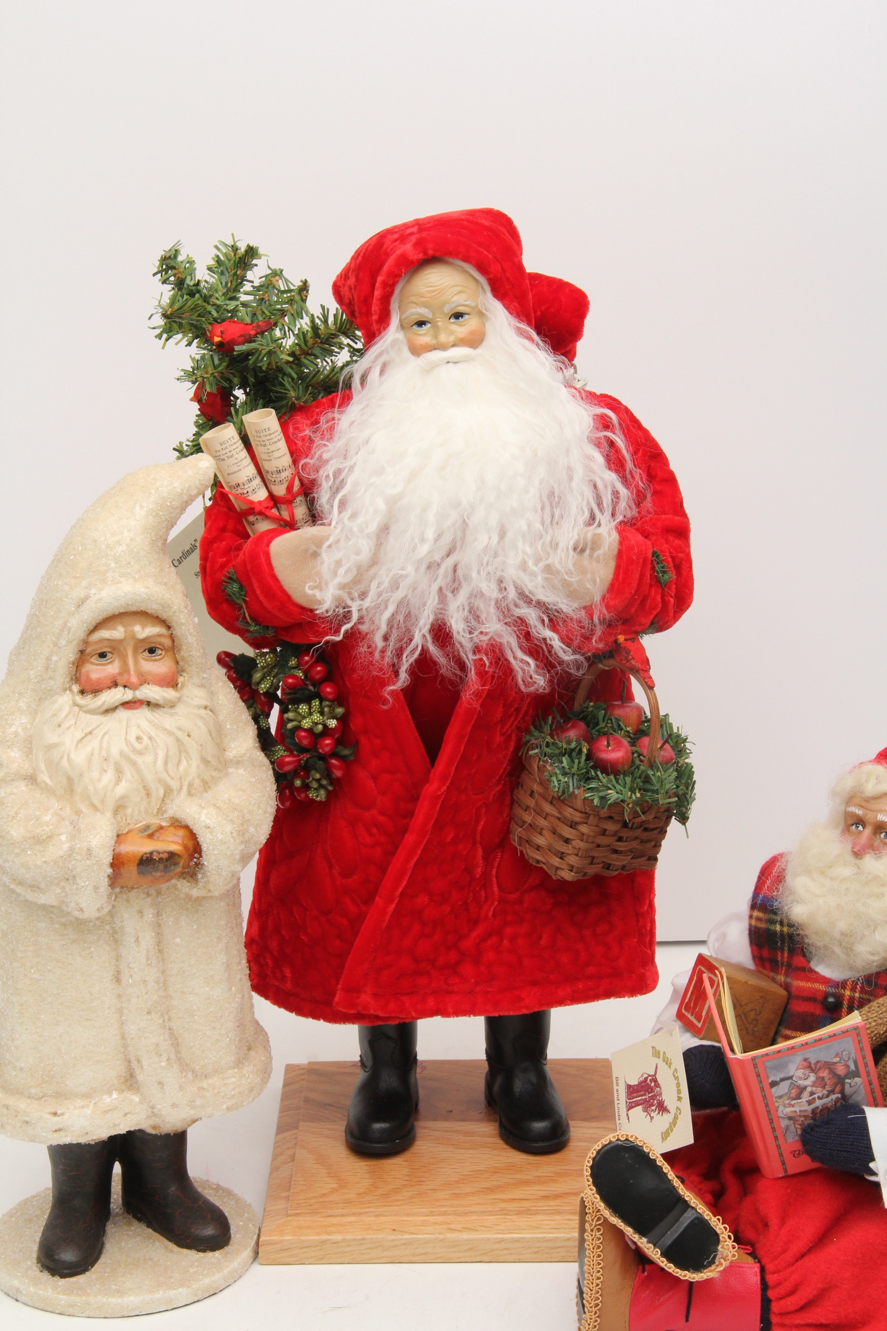 Trio of Collectible Santas